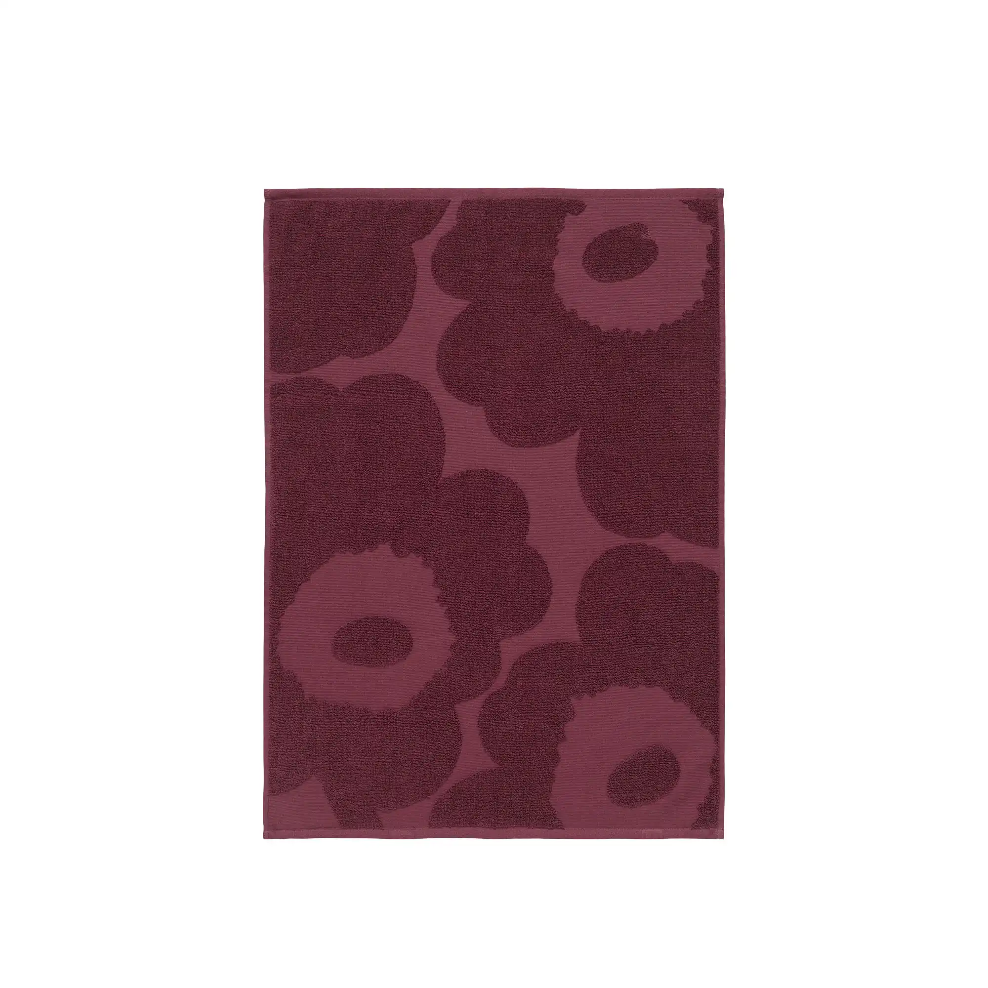 Unikko handhandduk 50x70 cm burgundy