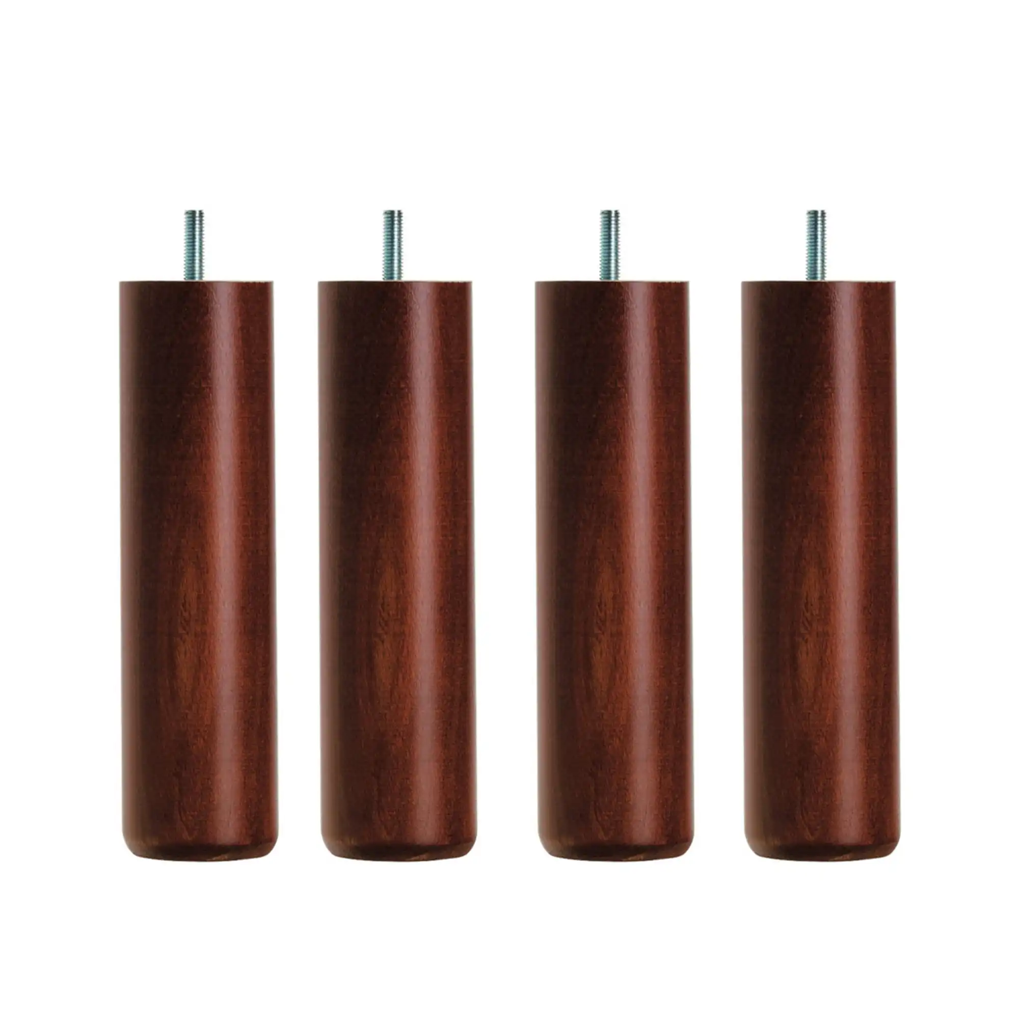 DUX Sängben Runda Mahogny 4-pack