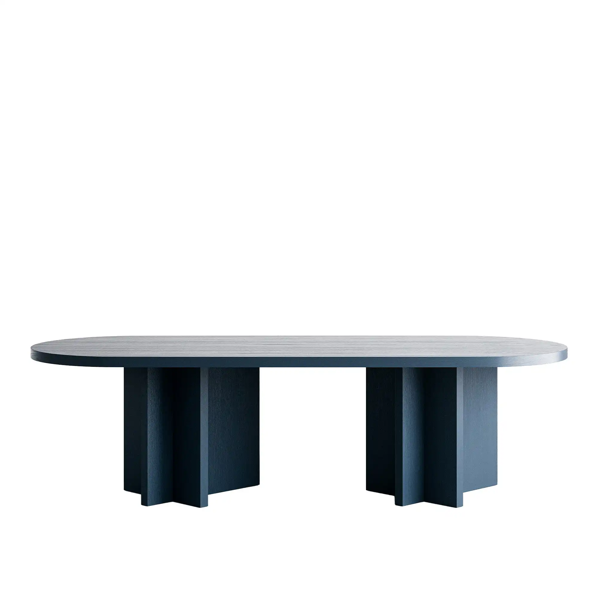 L.A. Oval Dining Table Blue