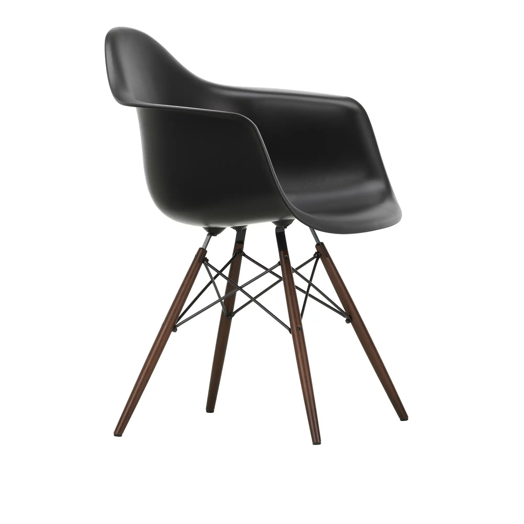 Eames RE Plastic Armchair DAW matstol Dark Maple