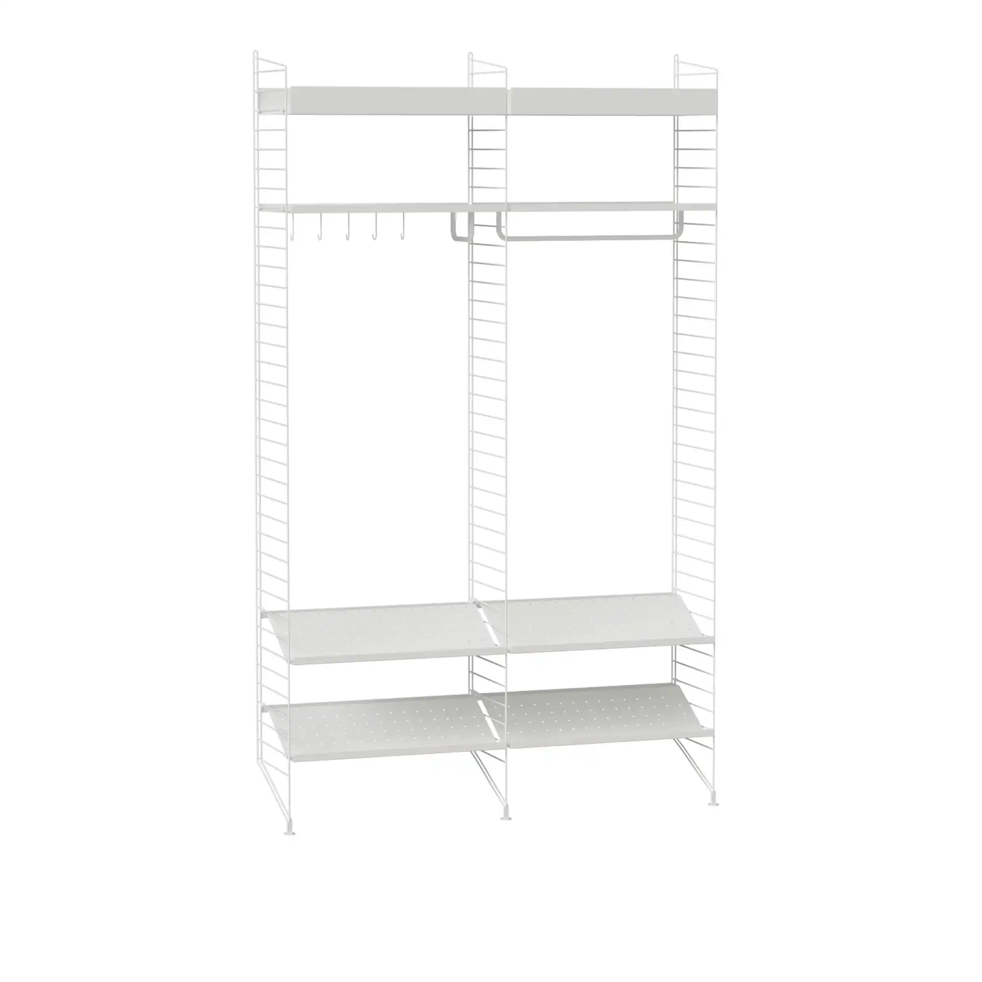 Hall hyllsystem K vit/vit