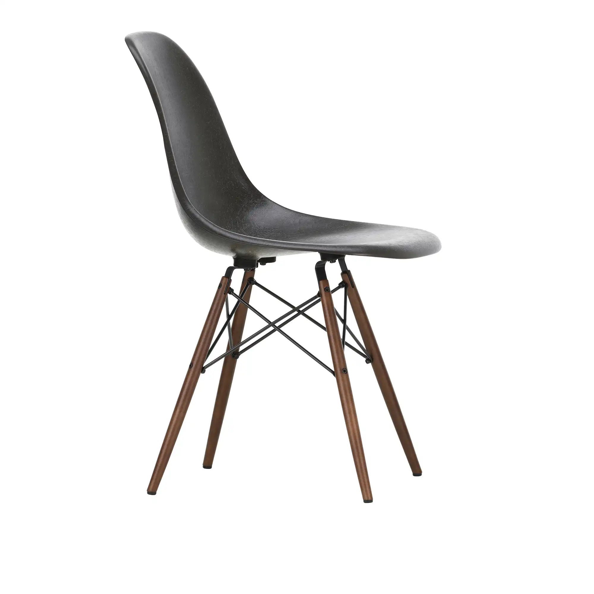 Eames Fiberglass Chair DSW stol Dark Maple