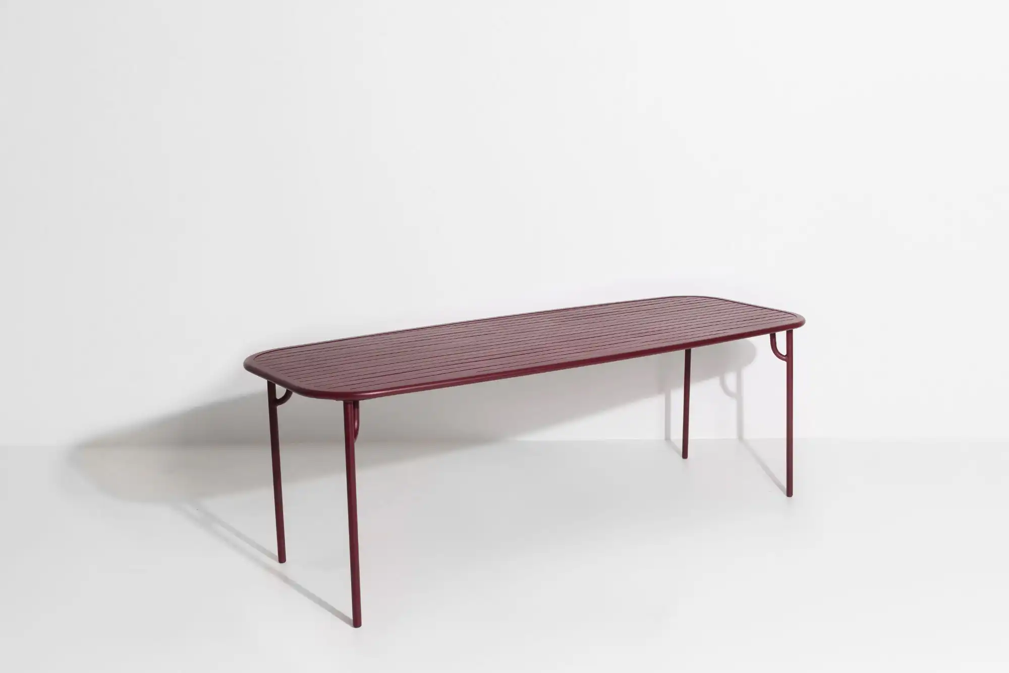 Week-End, Large Rectangular Table, Burgundy