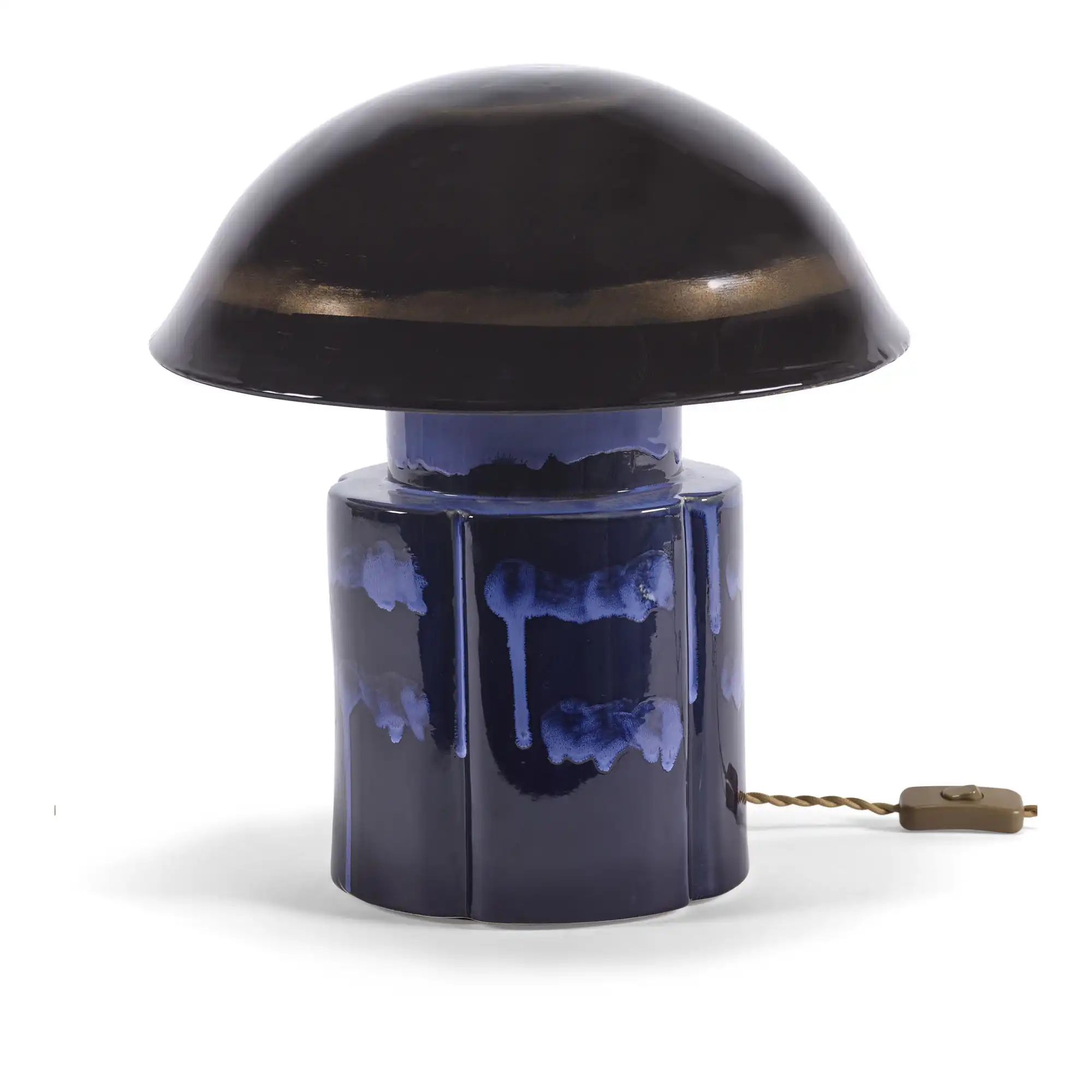 Dark Blue John Table Lamp