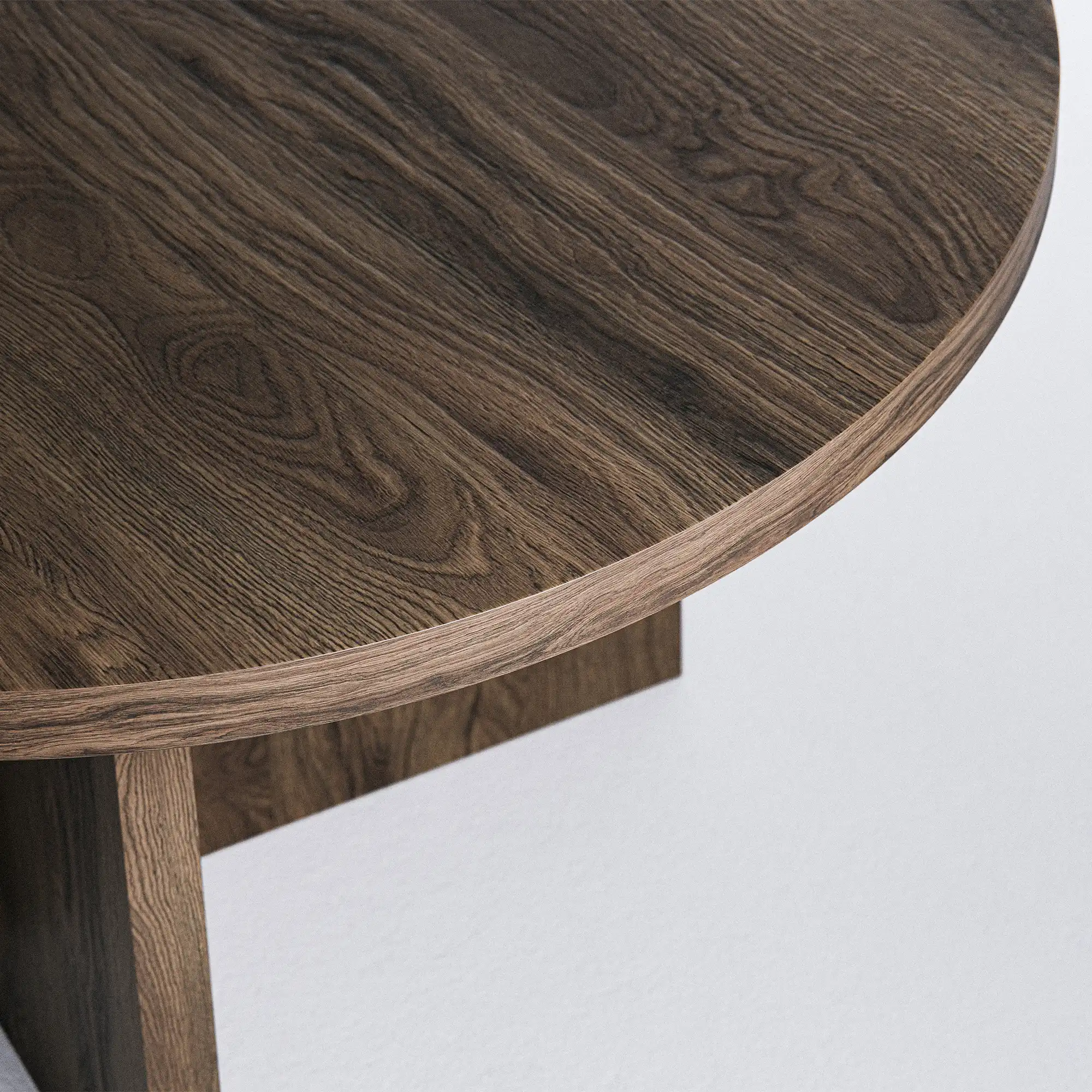 L.A. Round Dining Table Ø120 Dark Oak