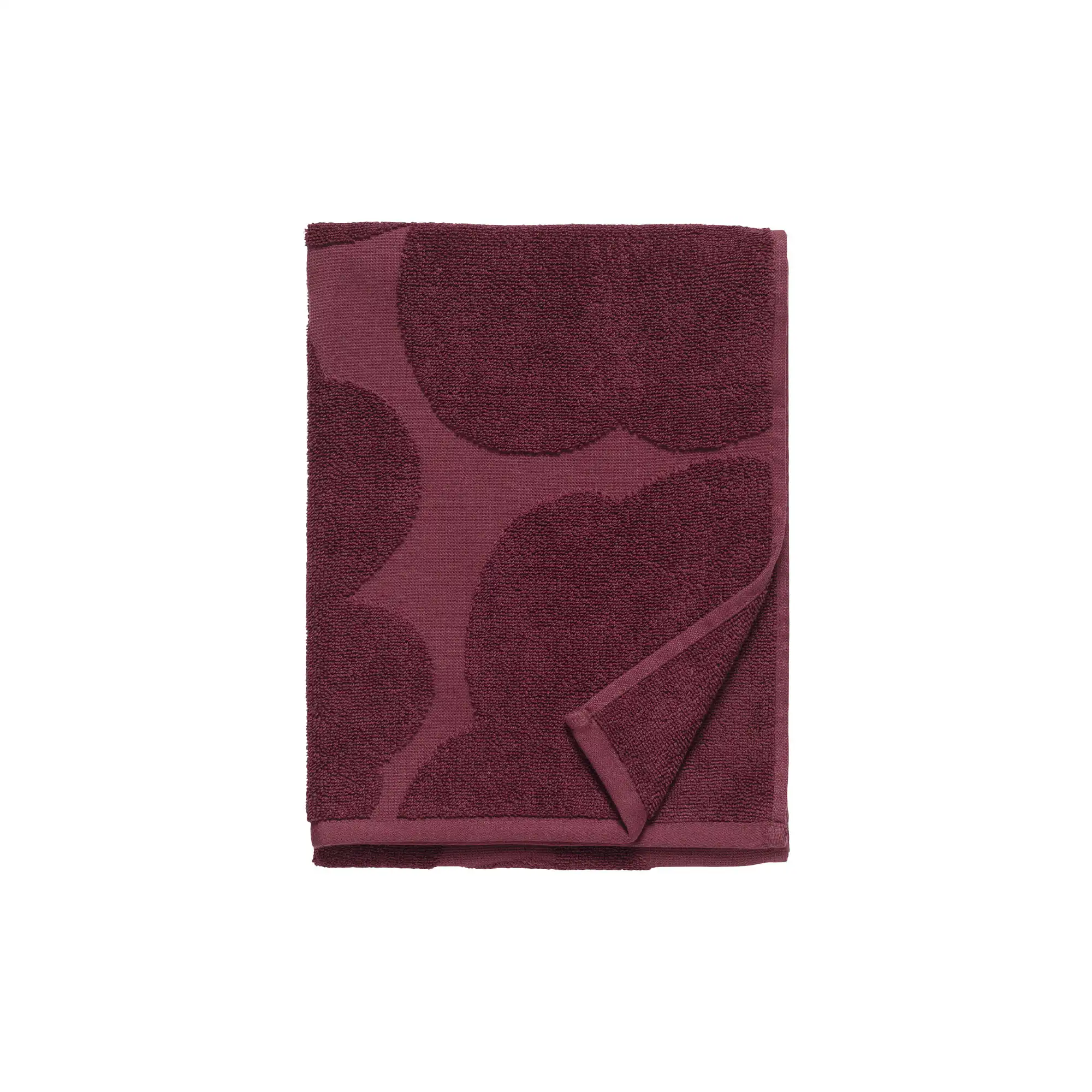 Unikko handhandduk 50x70 cm burgundy