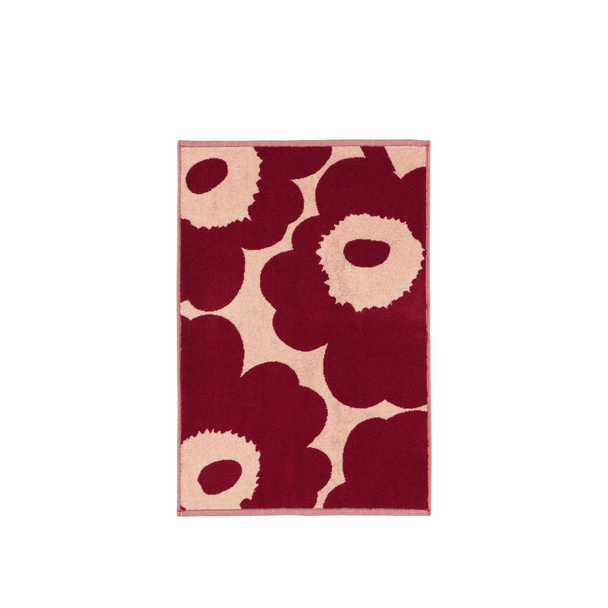 Unikko Hand Towel 50x70 cm Pink, Dark Cherry