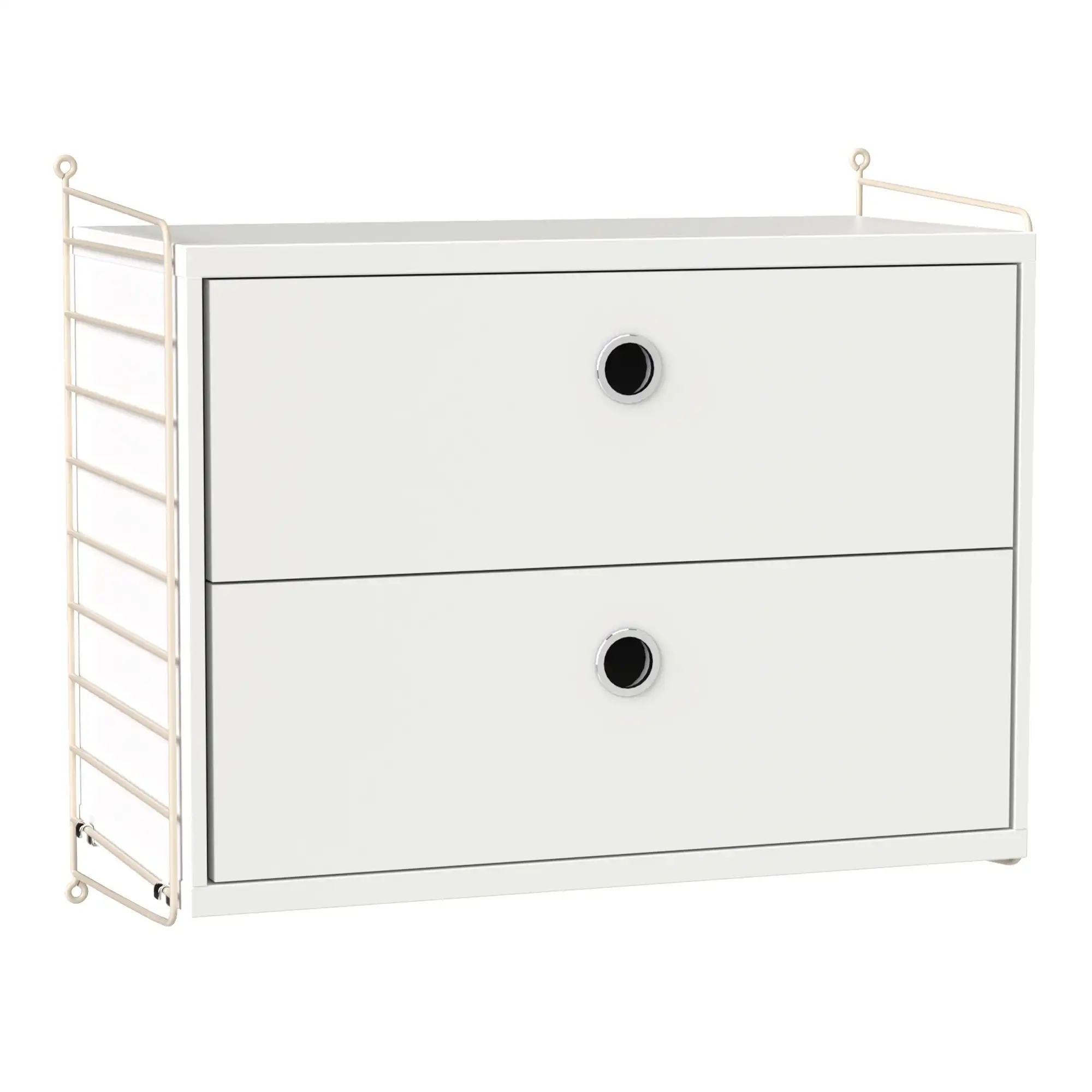 Sovrum hyllsystem A vit/beige