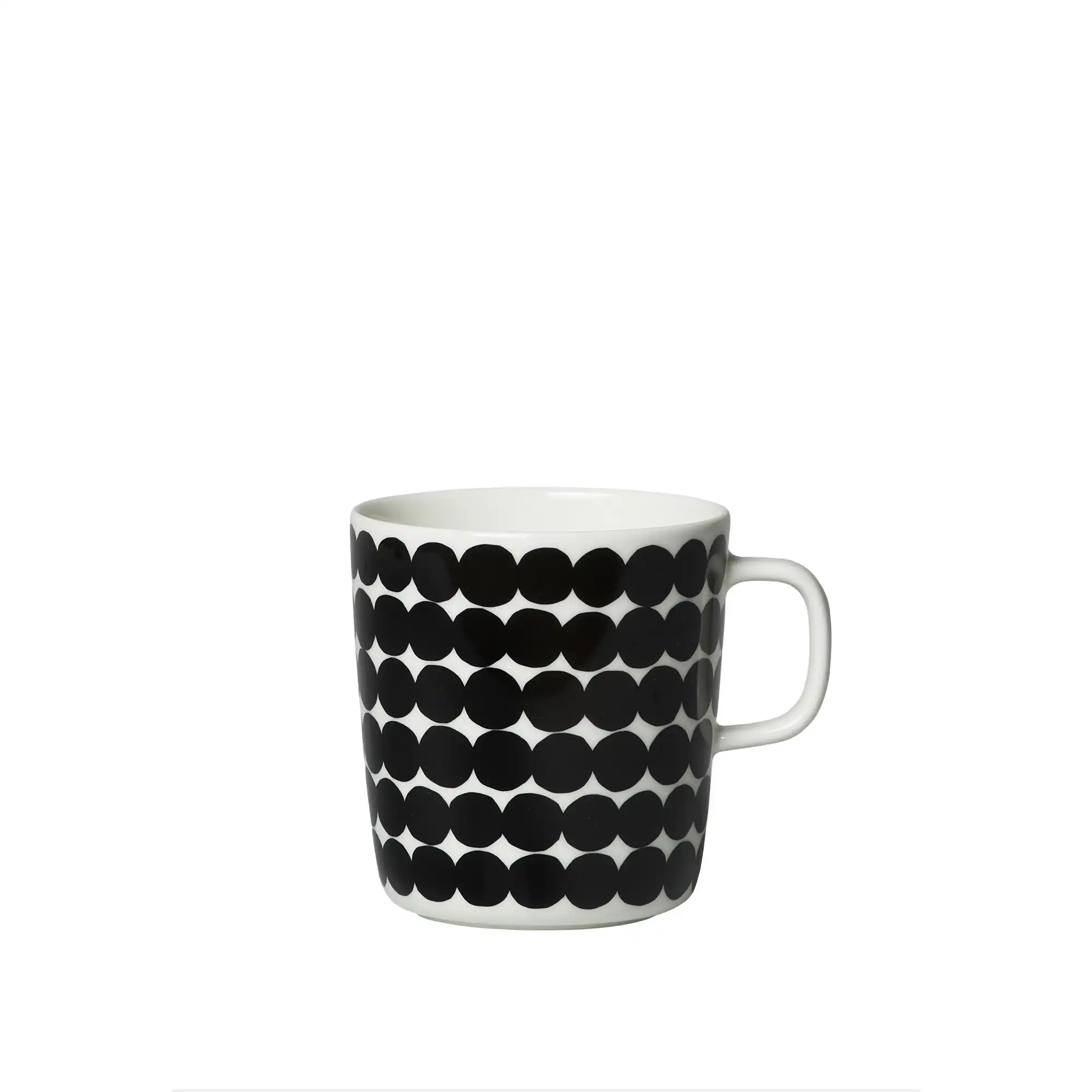 Räsymatto mugg 40 cl white, black