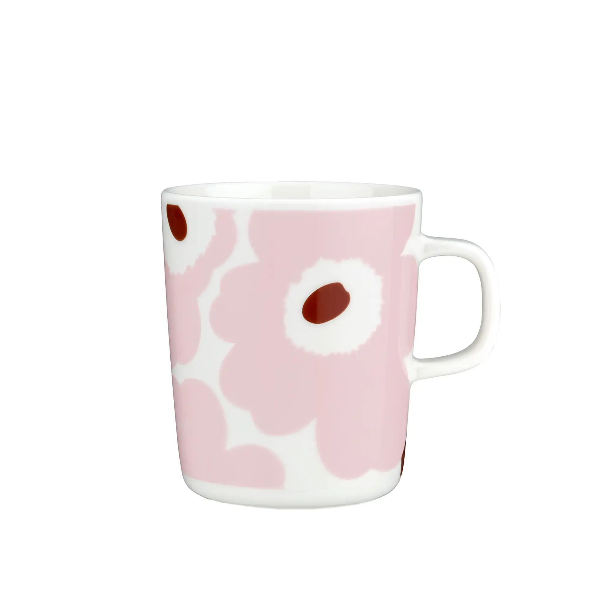 Unikko mugg 25 cl white light pink chestnut