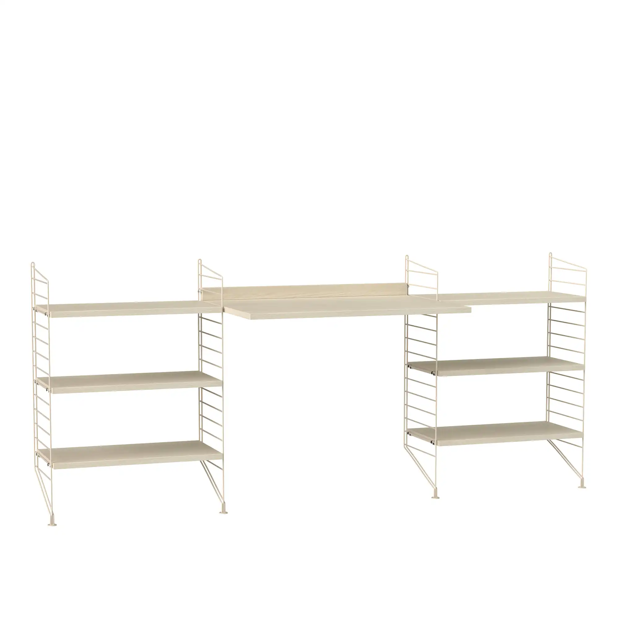 Kontor hyllsystem D ask/beige
