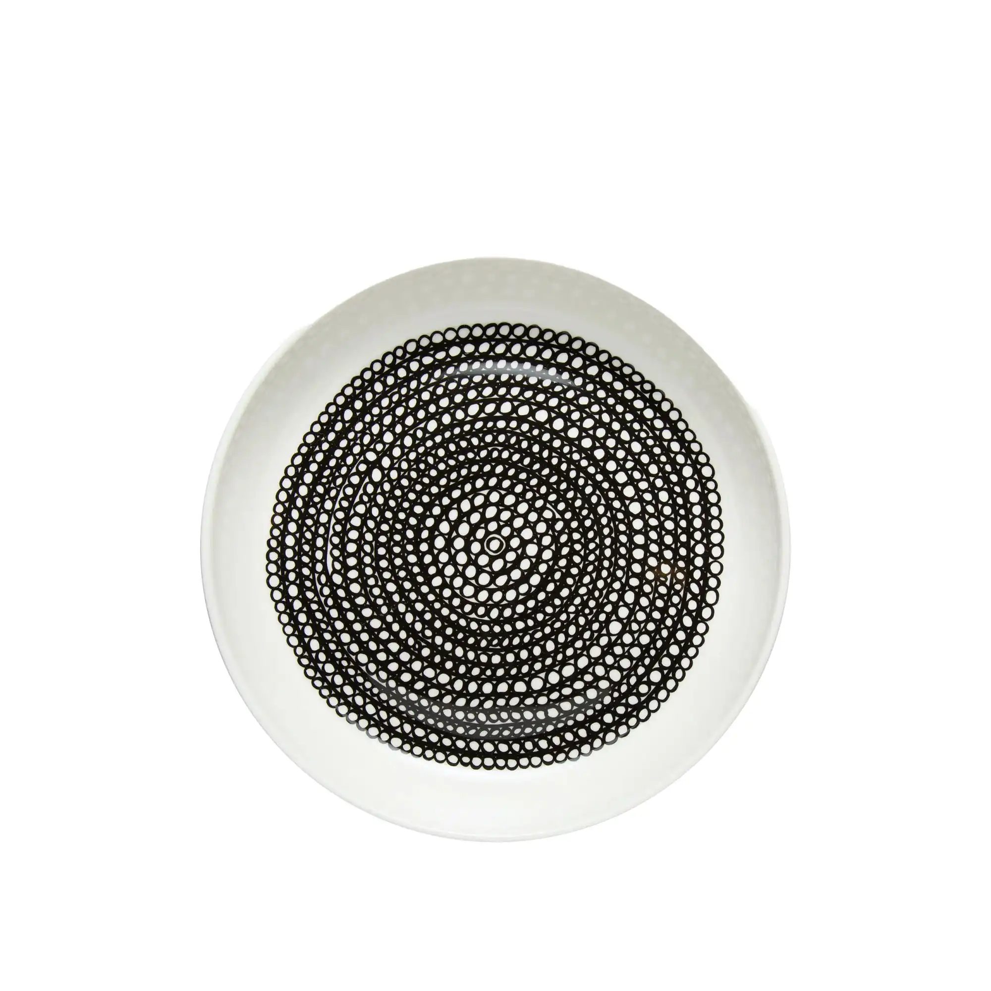 Räsymatto Plate 20,5 cm White, Black