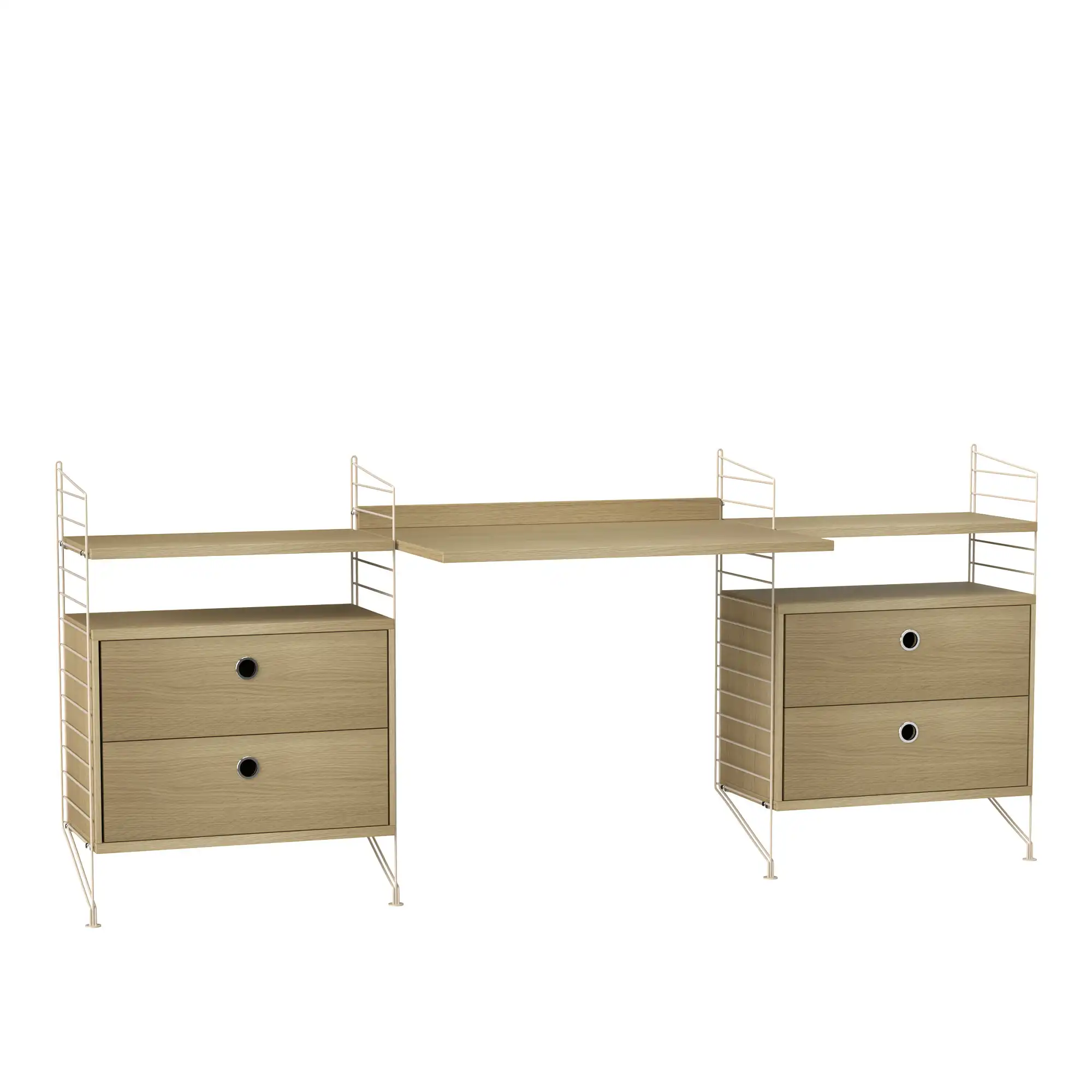 Kontor hyllsystem C ek/beige