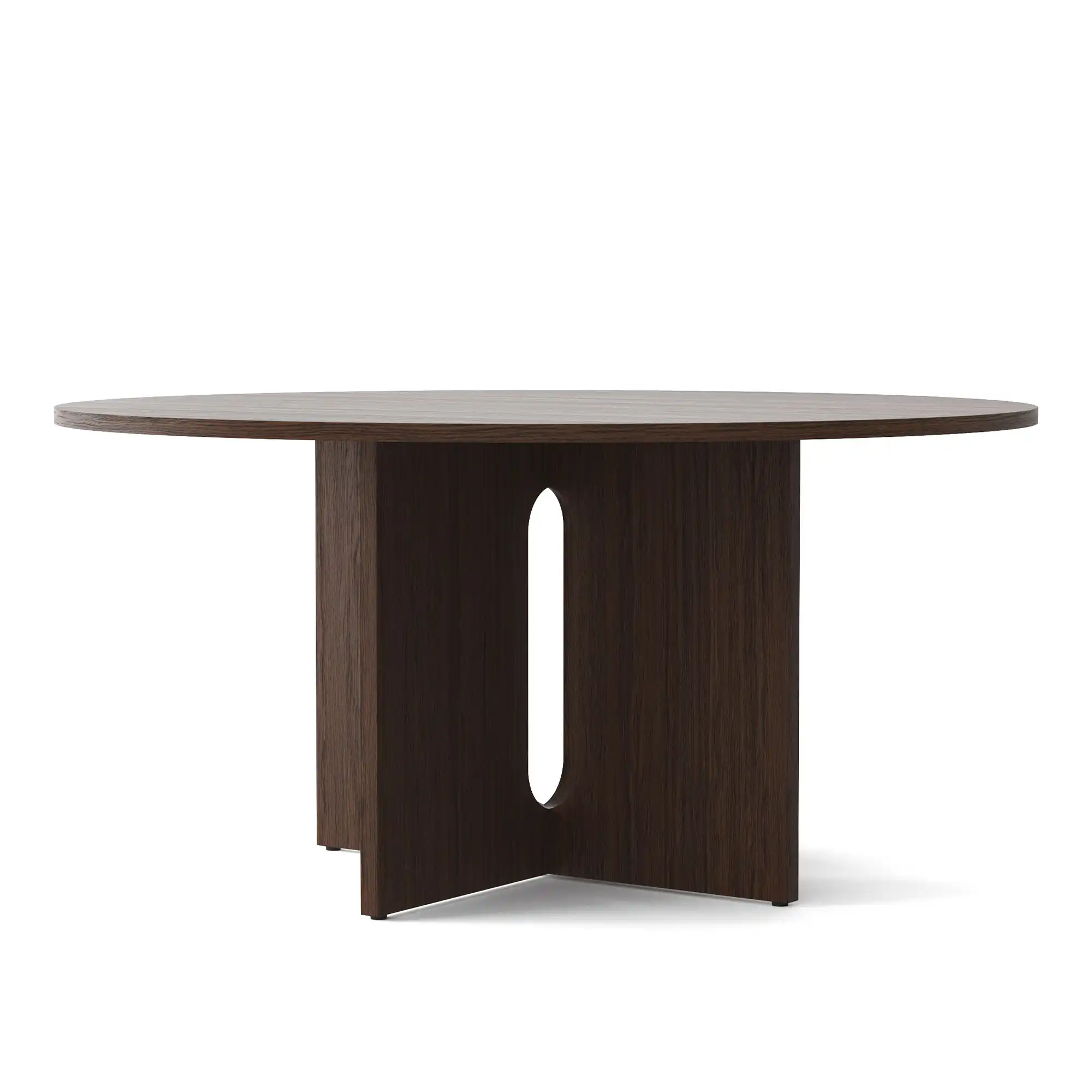 Androgyne Dining Table - Dark Stained Oak/Dark Stained Oak - Ø150 cm