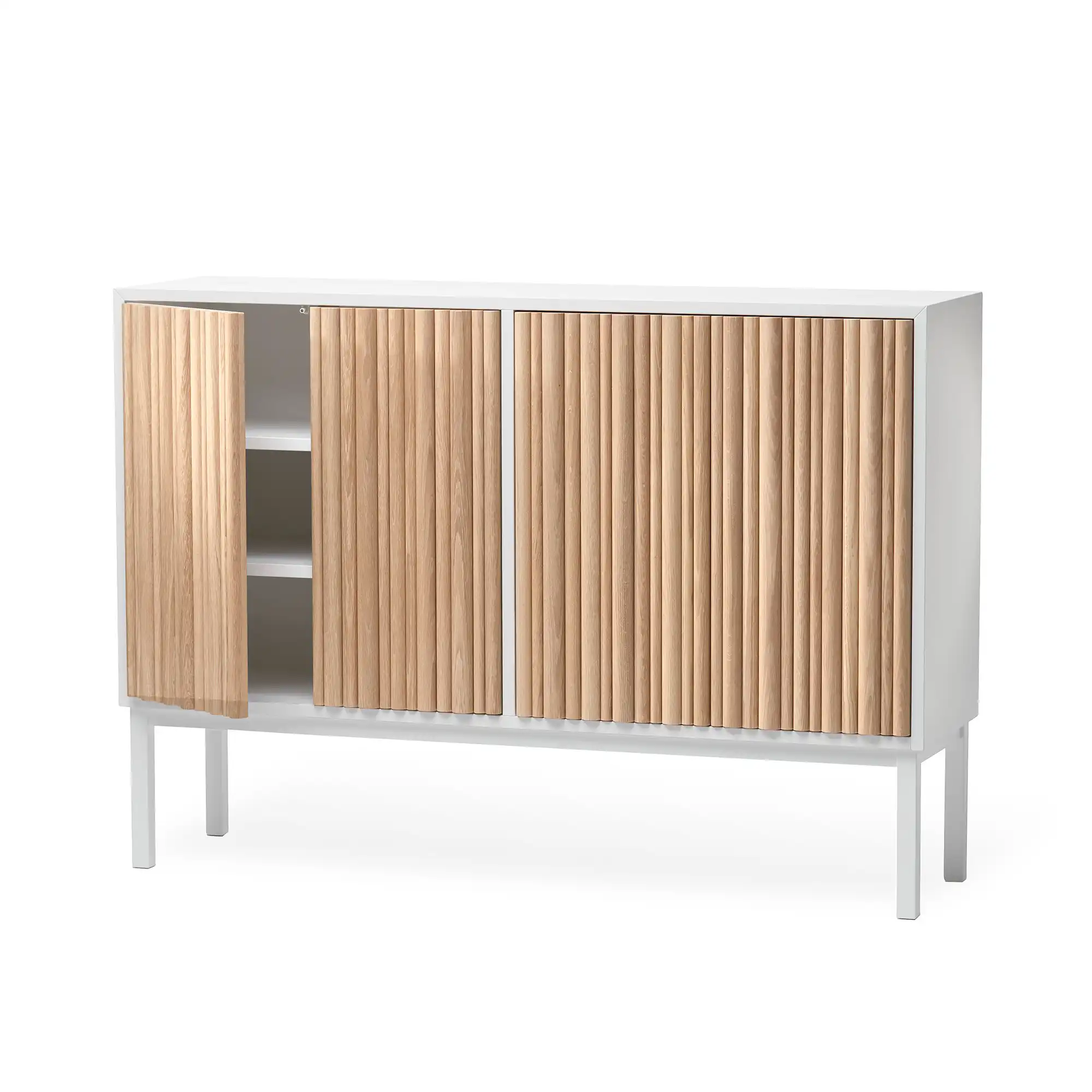 Collect 2013 Cabinet Low Wood - Frame White