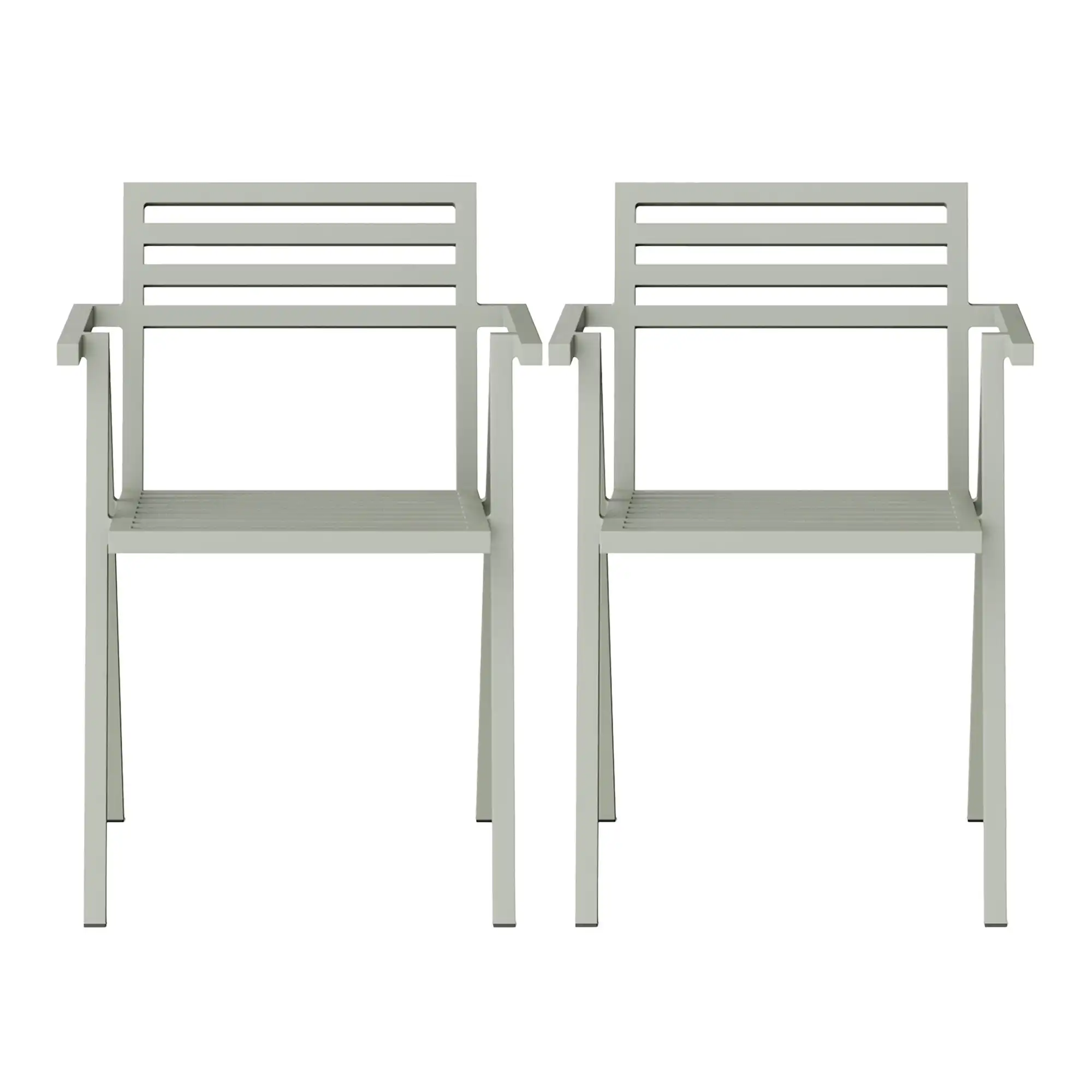 19 Outdoors Stacking Arm Chair Set of 2