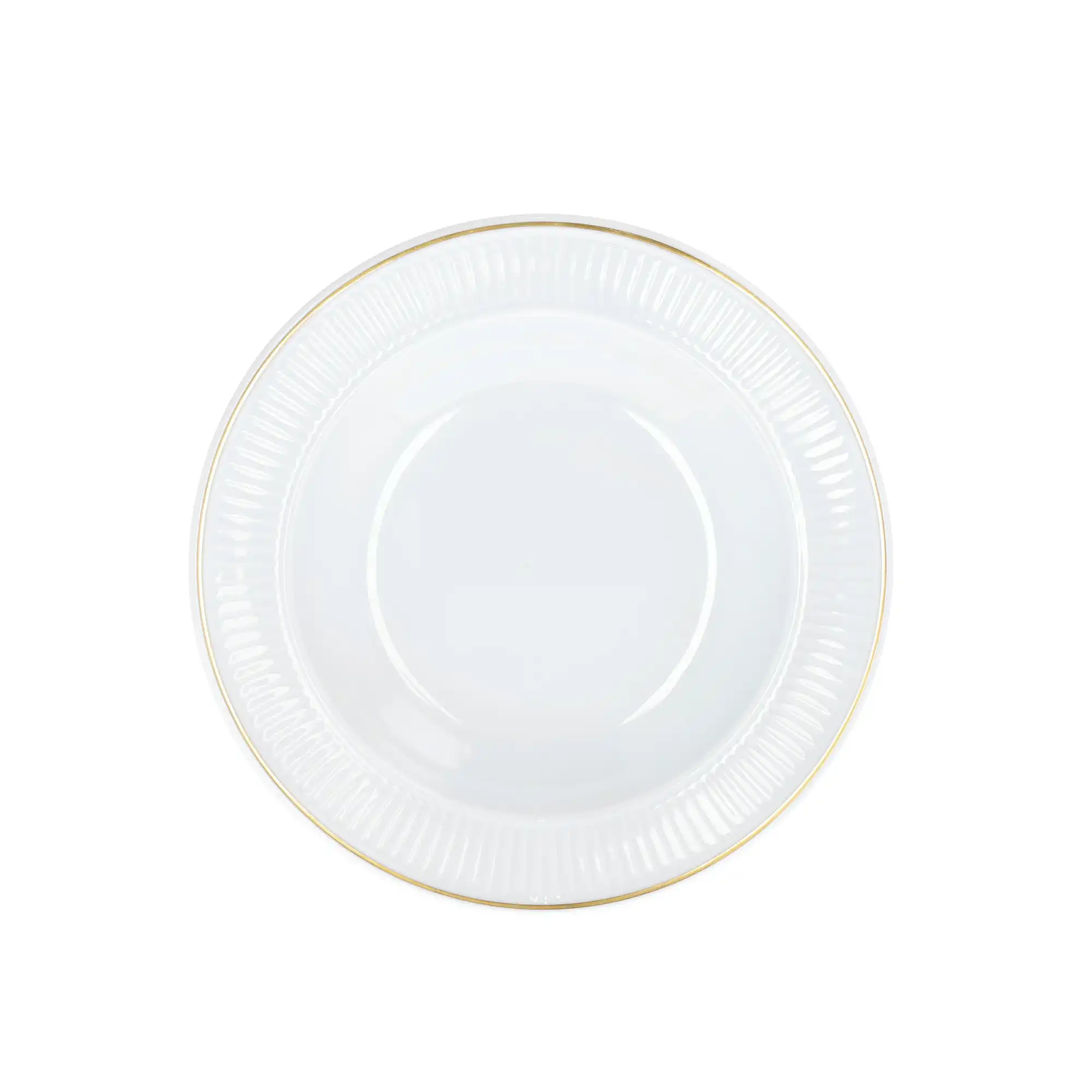 Plissé Deep Plate Ovenproof Porcelain