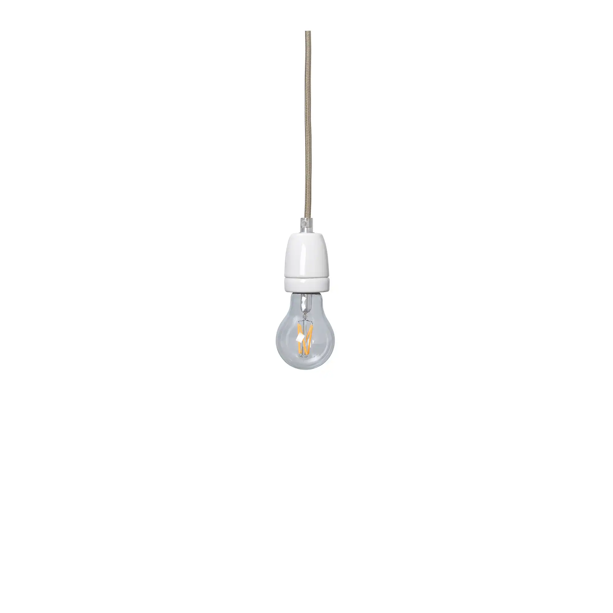 Fabric Cord Set Ceramic Socket 400 cm Pendant