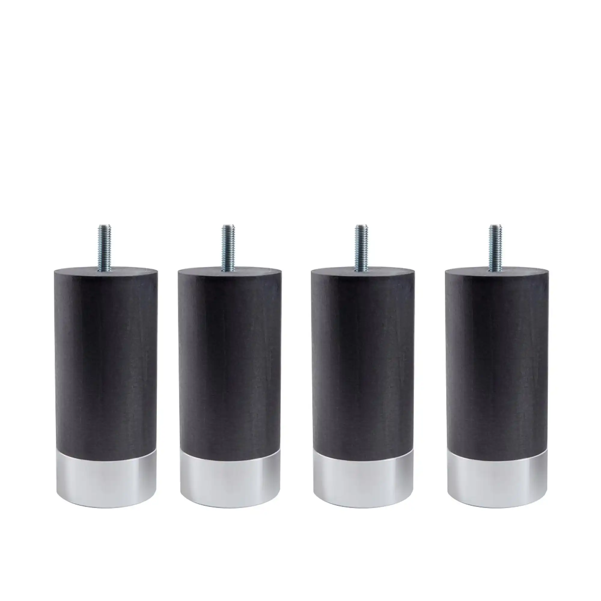 Cylinder Sängben Grå med Alu. 4-pack