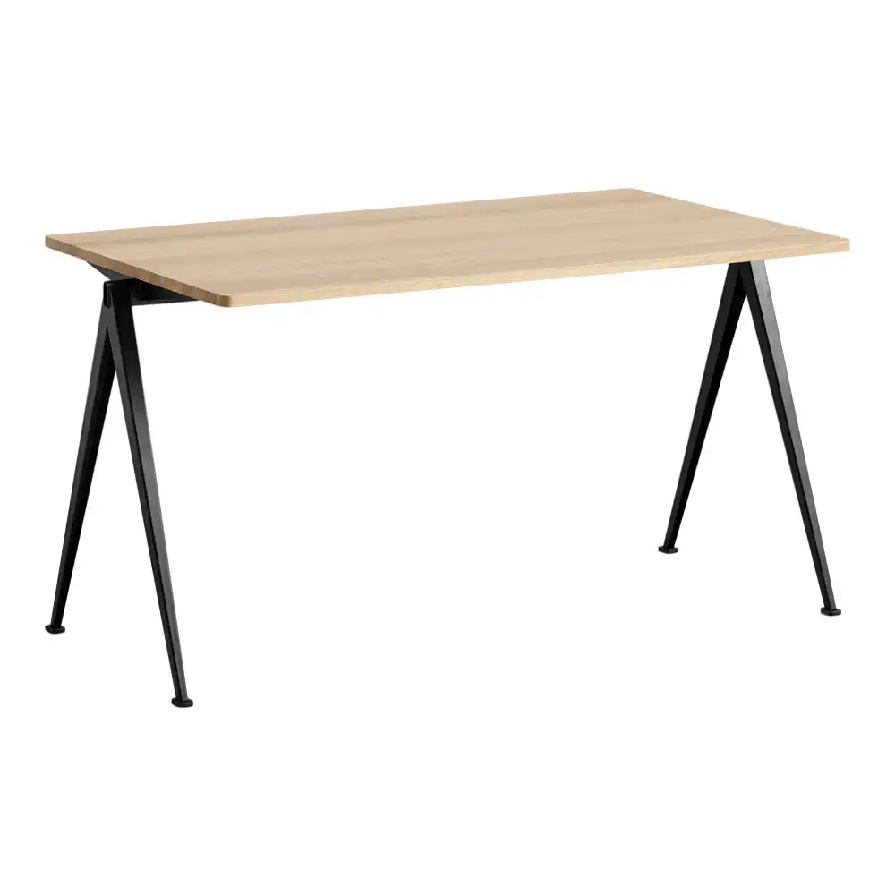 Pyramid Table 01 140x75 cm Svart/Mattlackad Ek