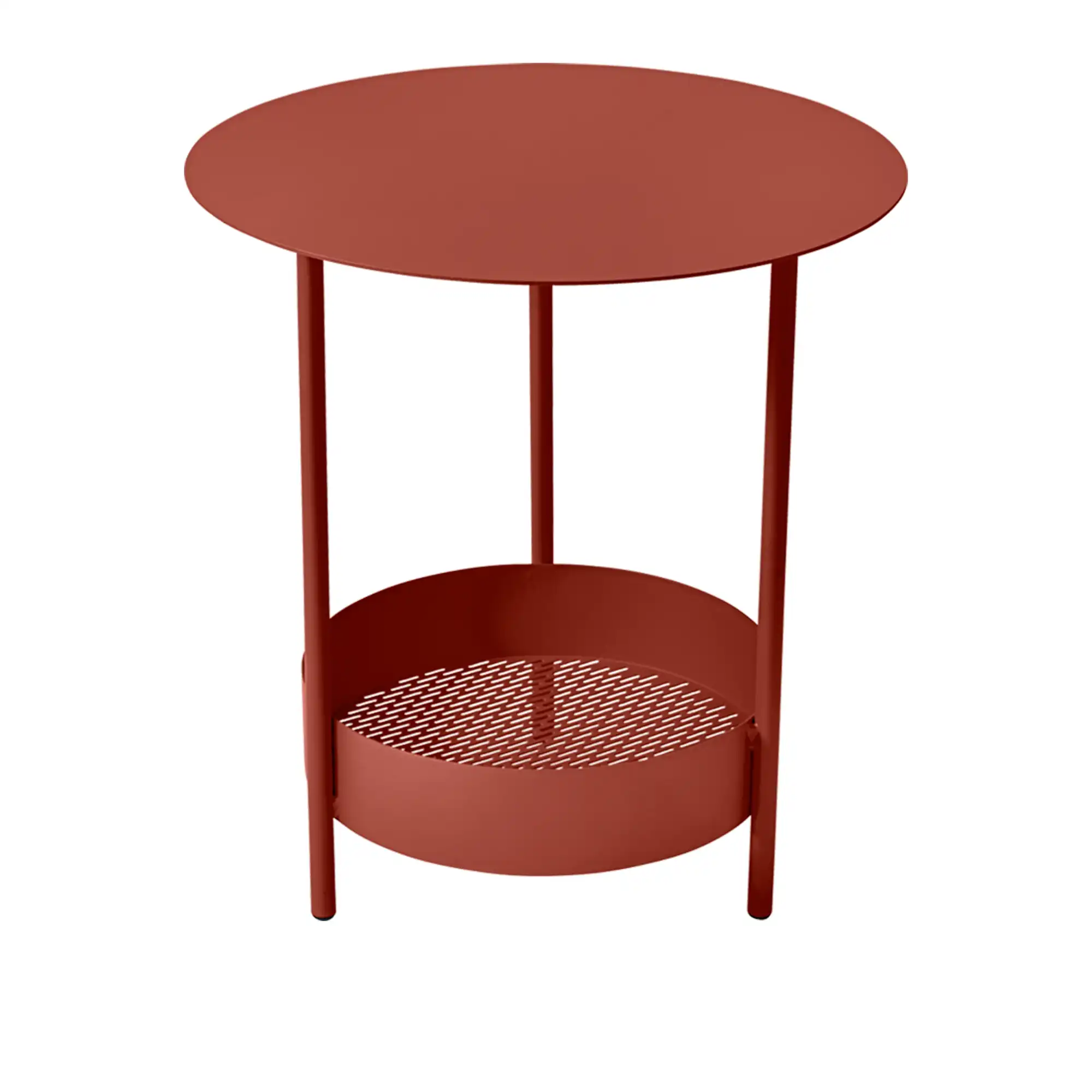 Salsa Pedestal Table, Red Ochre