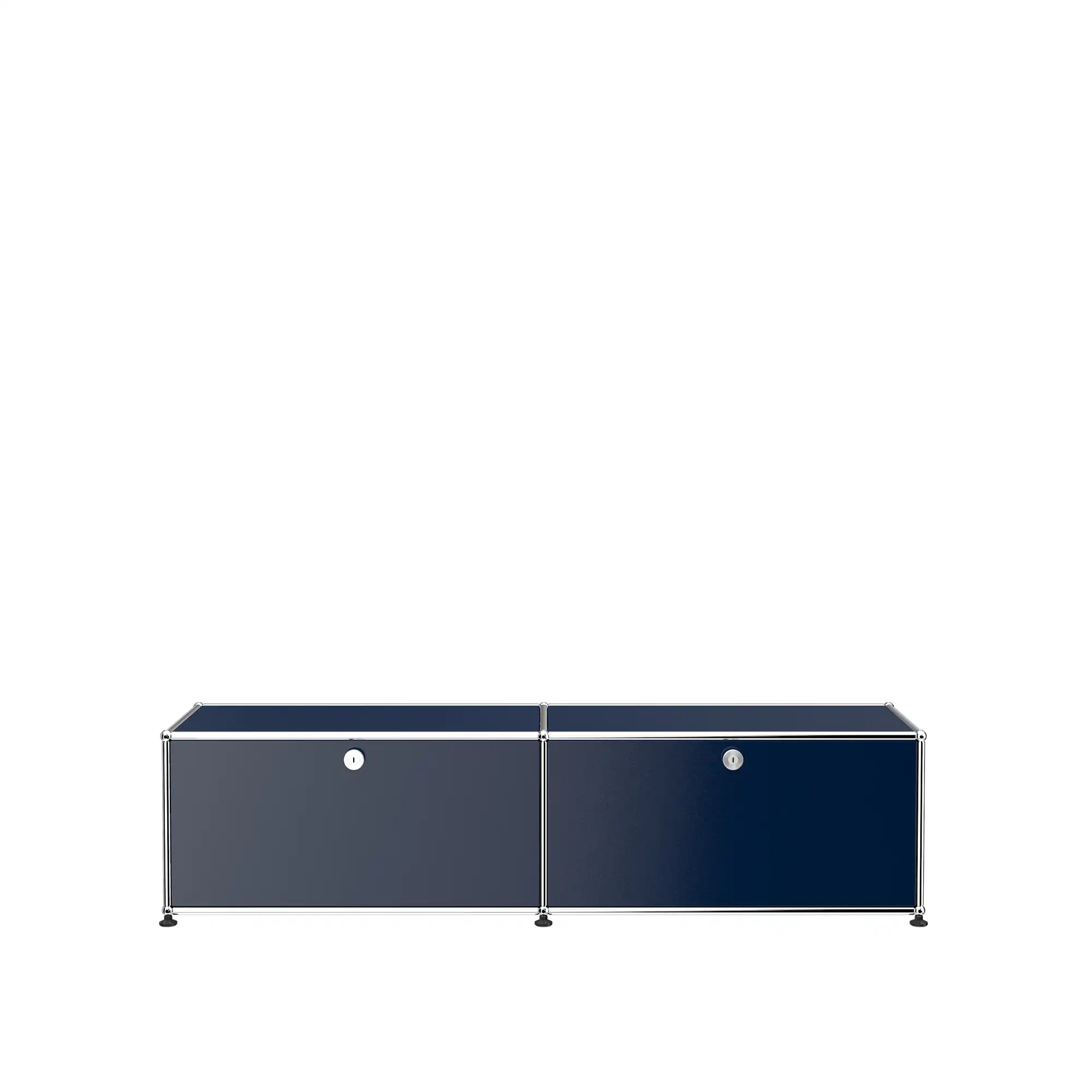 USM Haller 3 Media Unit, Steel Blue