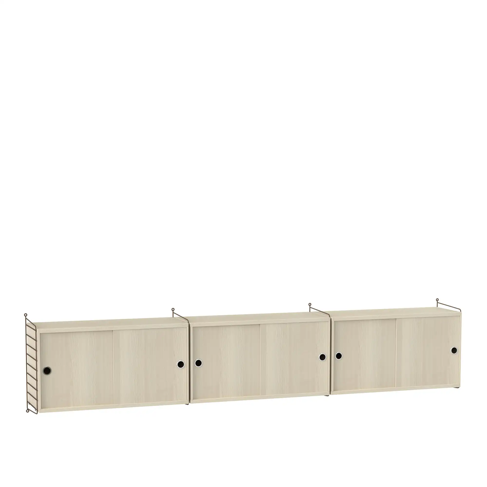 Vardagsrum hyllsystem D ask/brun