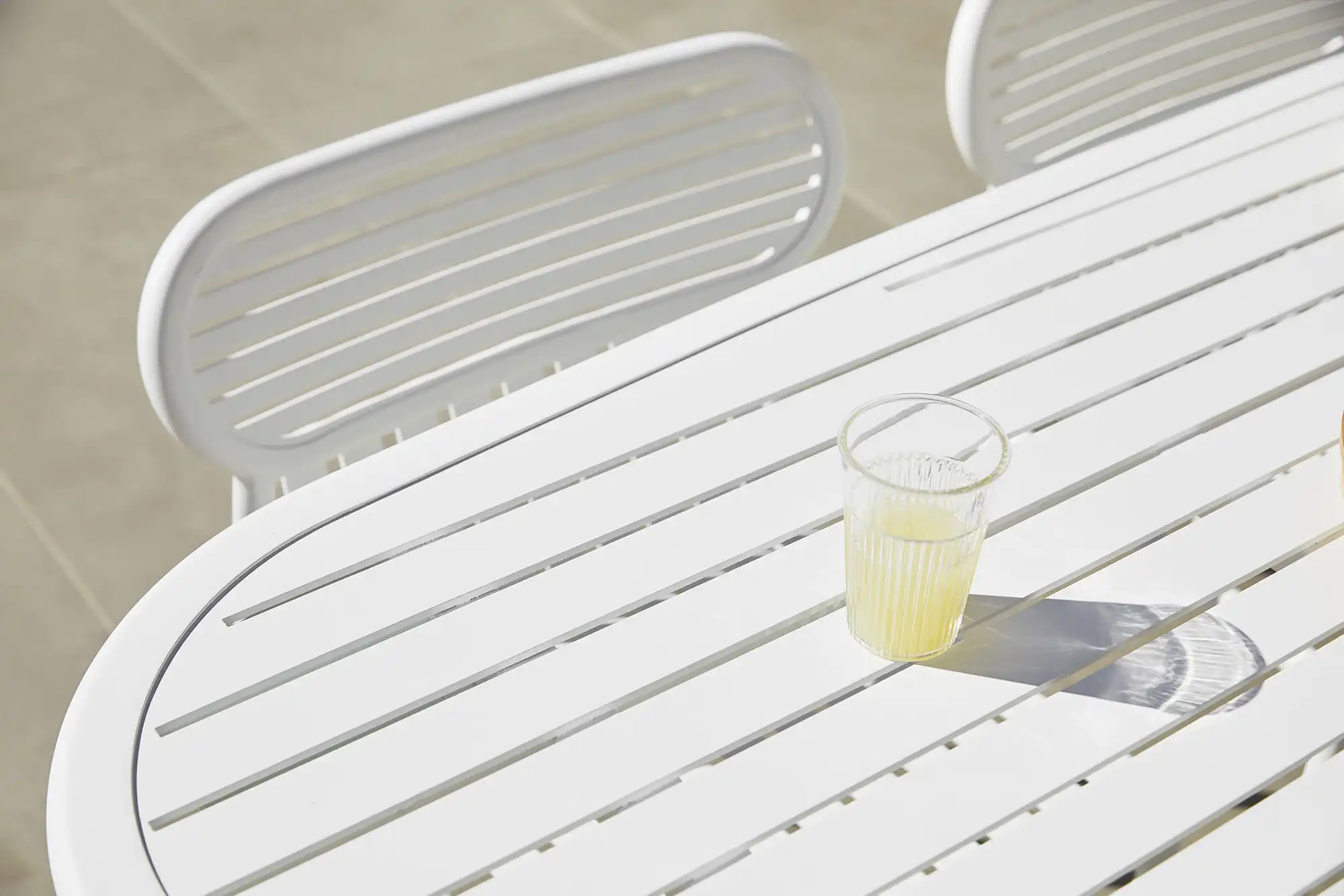 Week-End, Large Rectangular Table, White