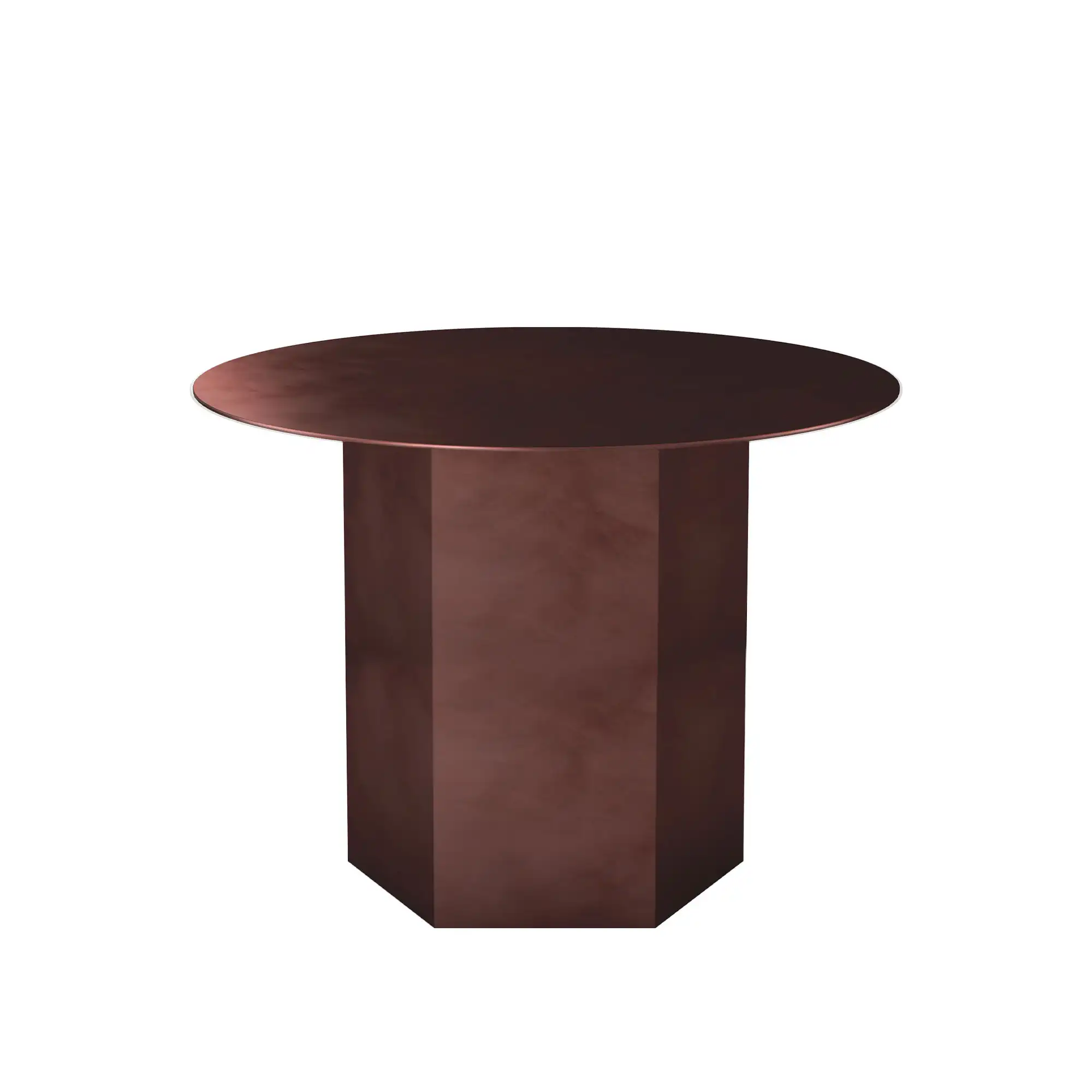 Epic Coffee Table Round Ø60 Steel, Earthy Red