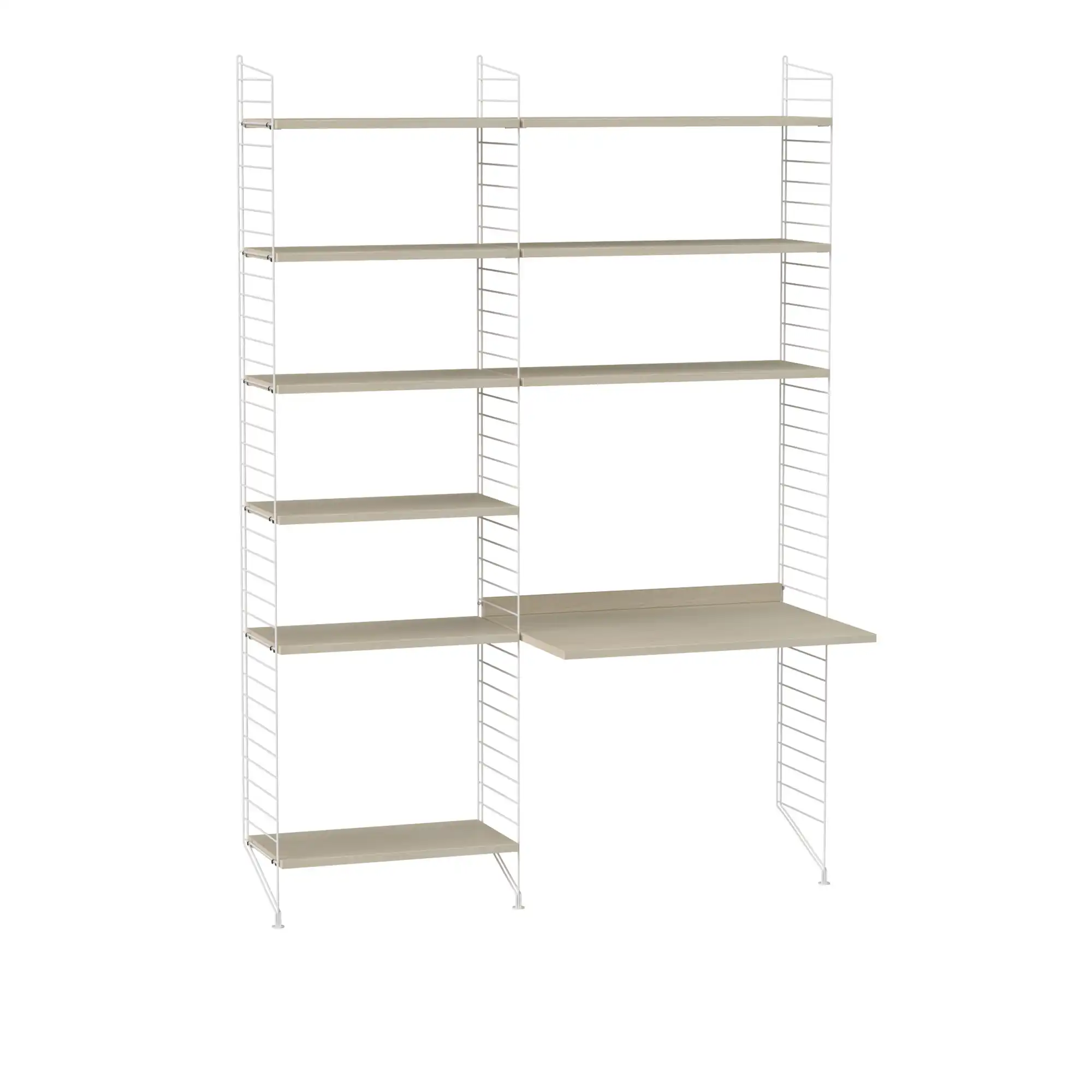 Kontor hyllsystem B ask/vit