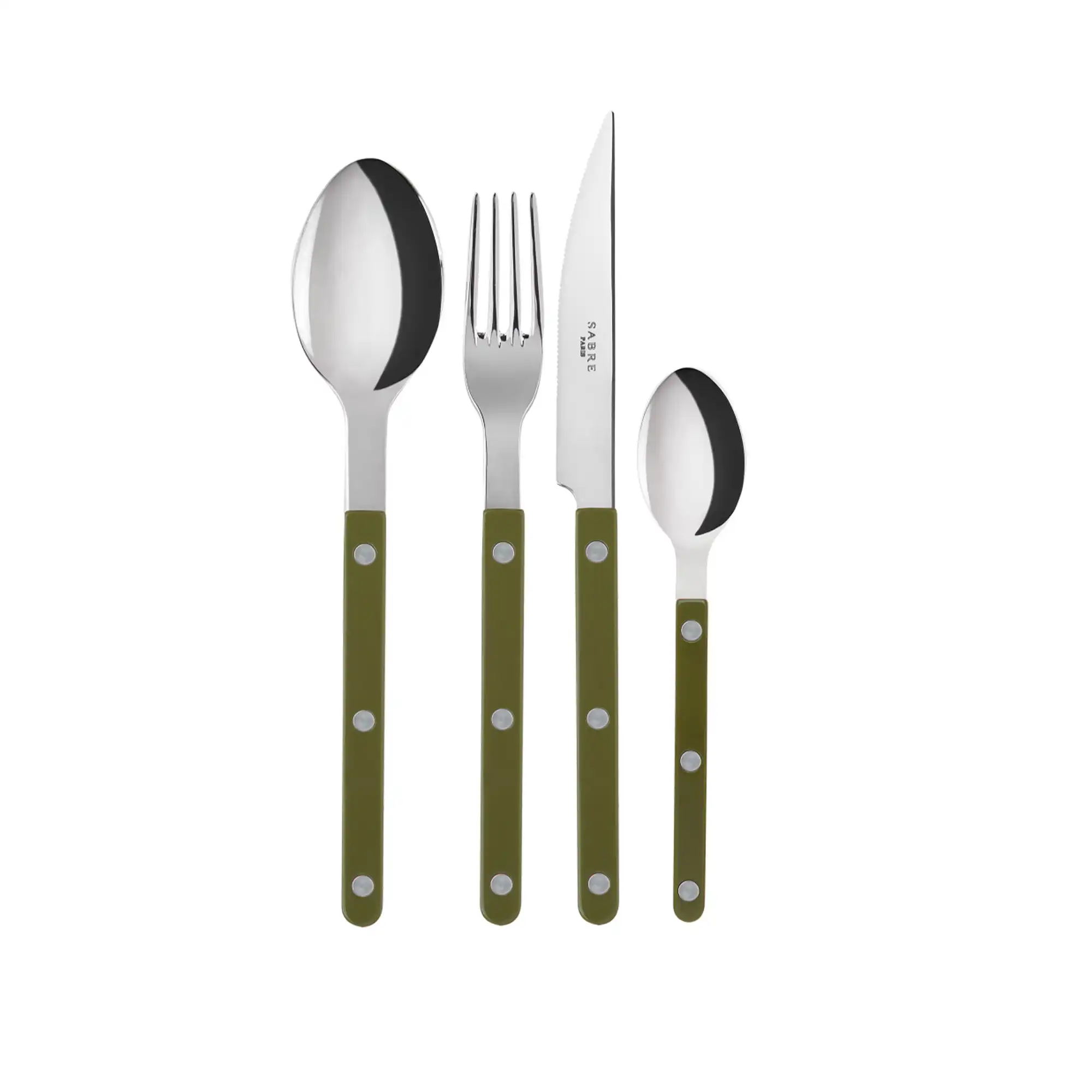 Bistrot solid bestickset 24 delar green fern