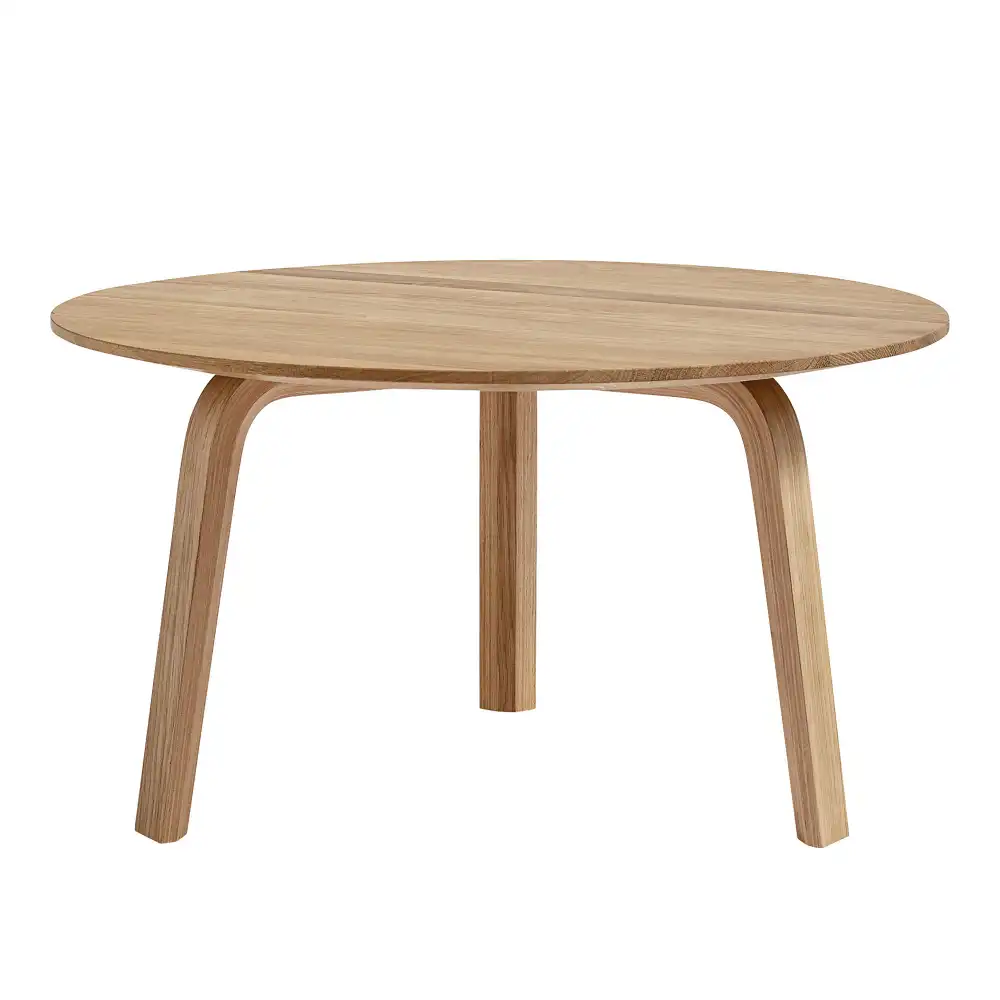 Bella Coffee Table, WB Lacquered Oak, Ø60 x H32 cm