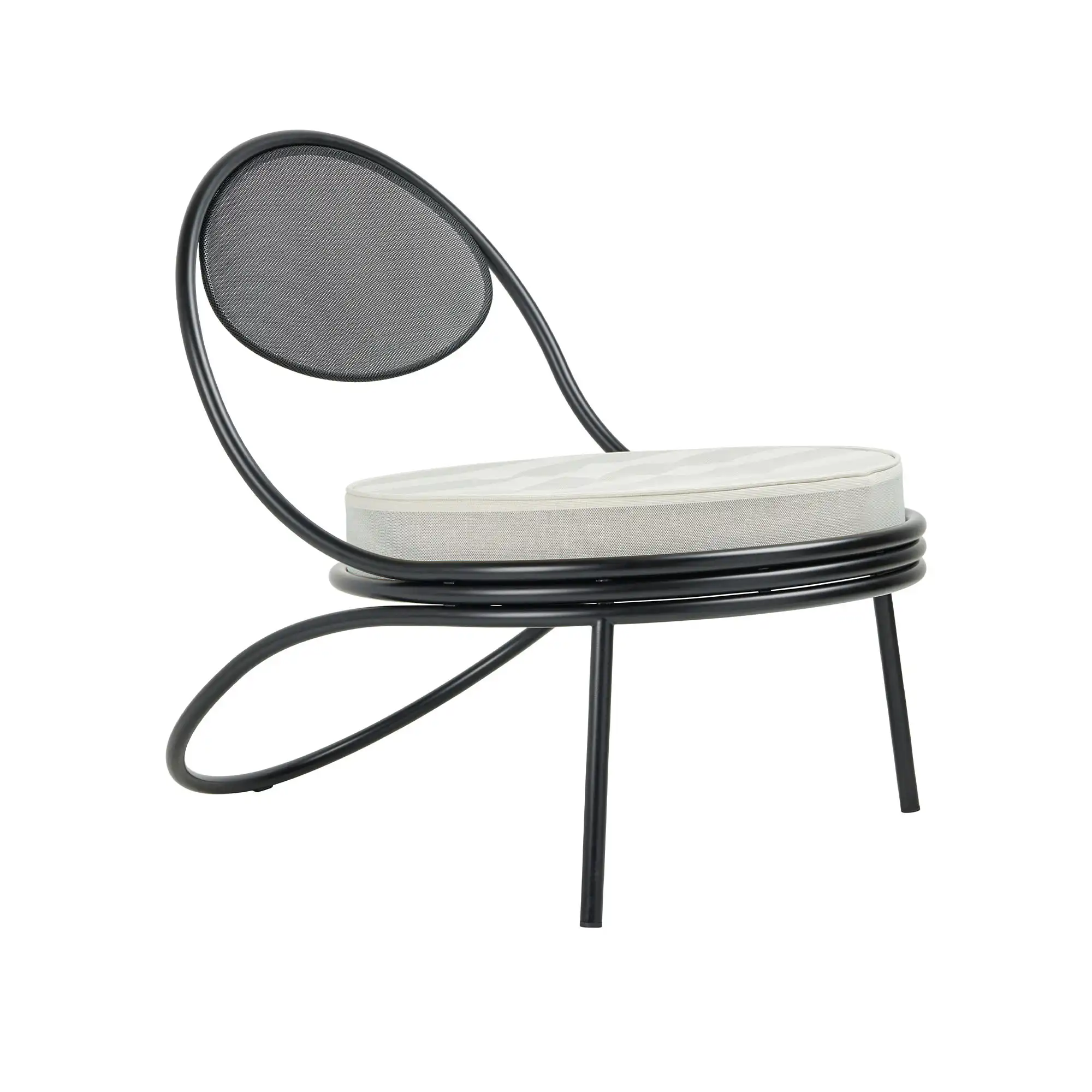 Copacabana utomhusfåtölj Black Semi Matt