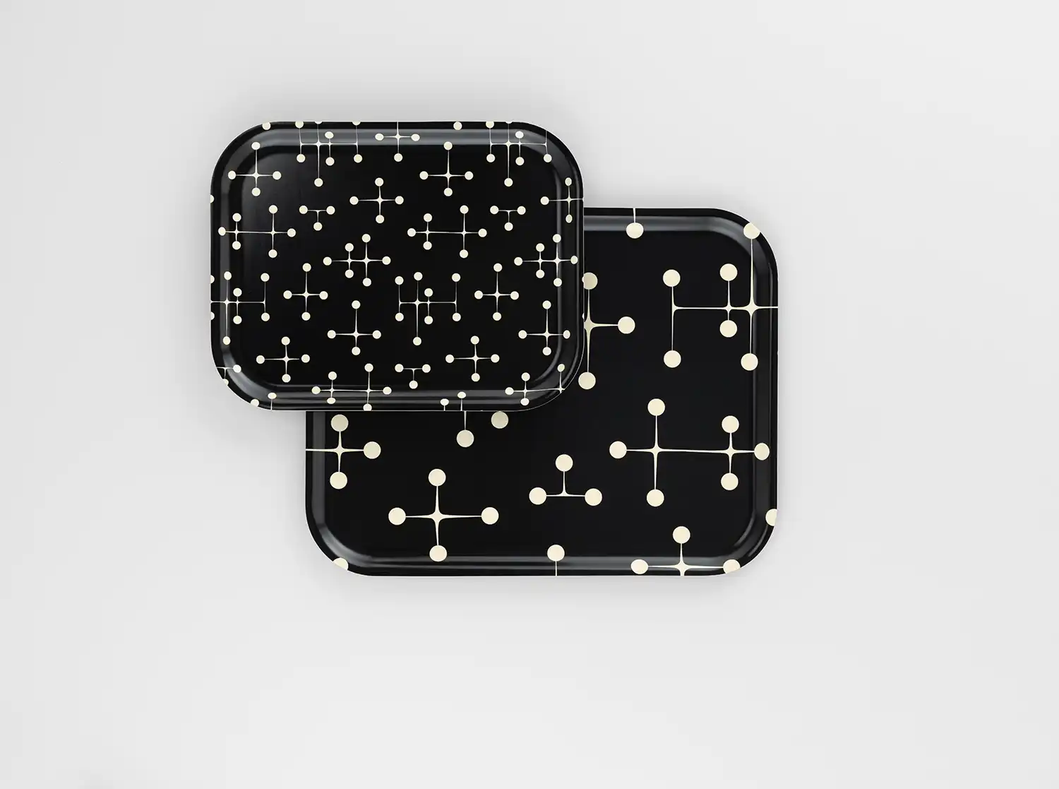 Classic Tray Dot Pattern Large Reverse Dark