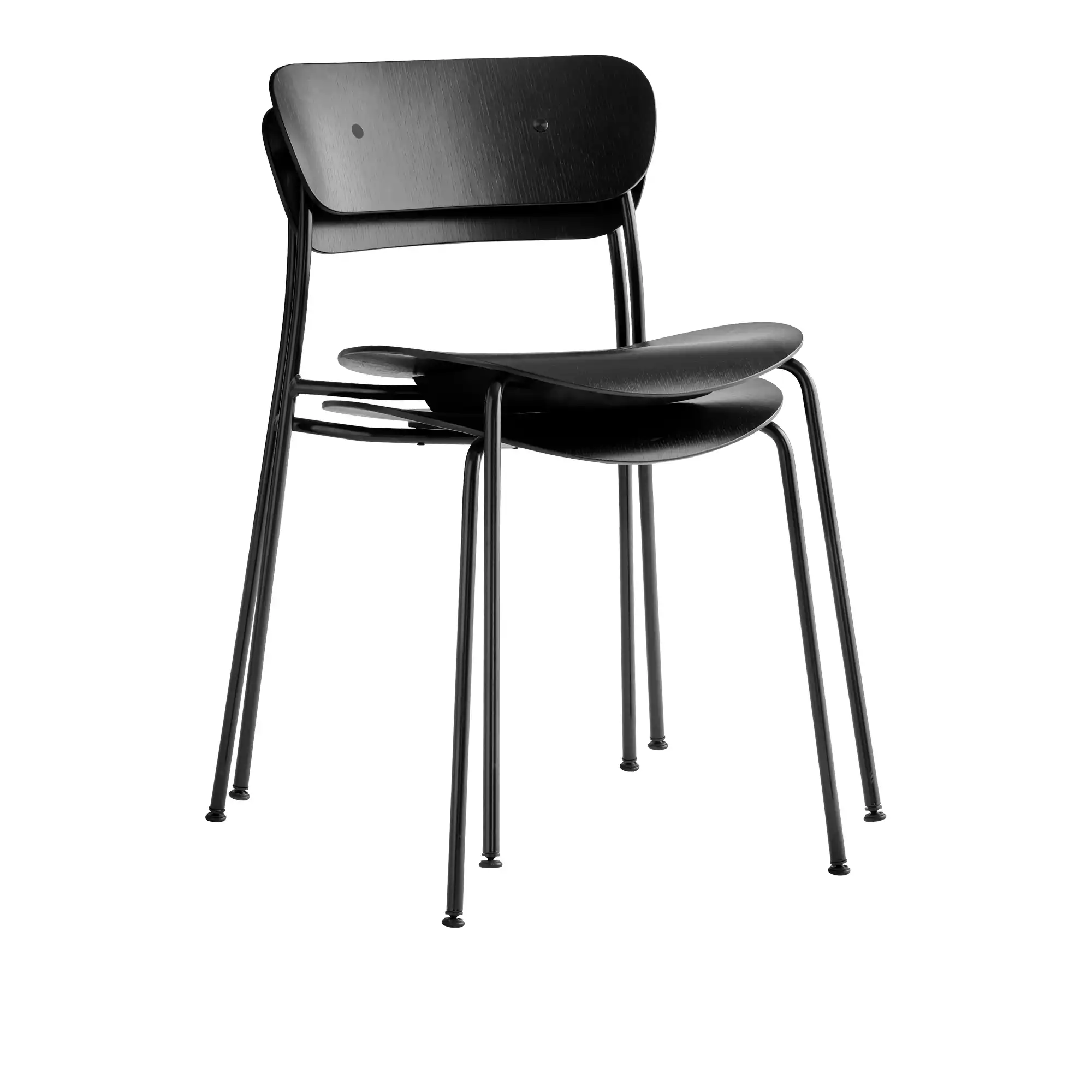 Pavilion Chair AV1 Chrome Finish Black