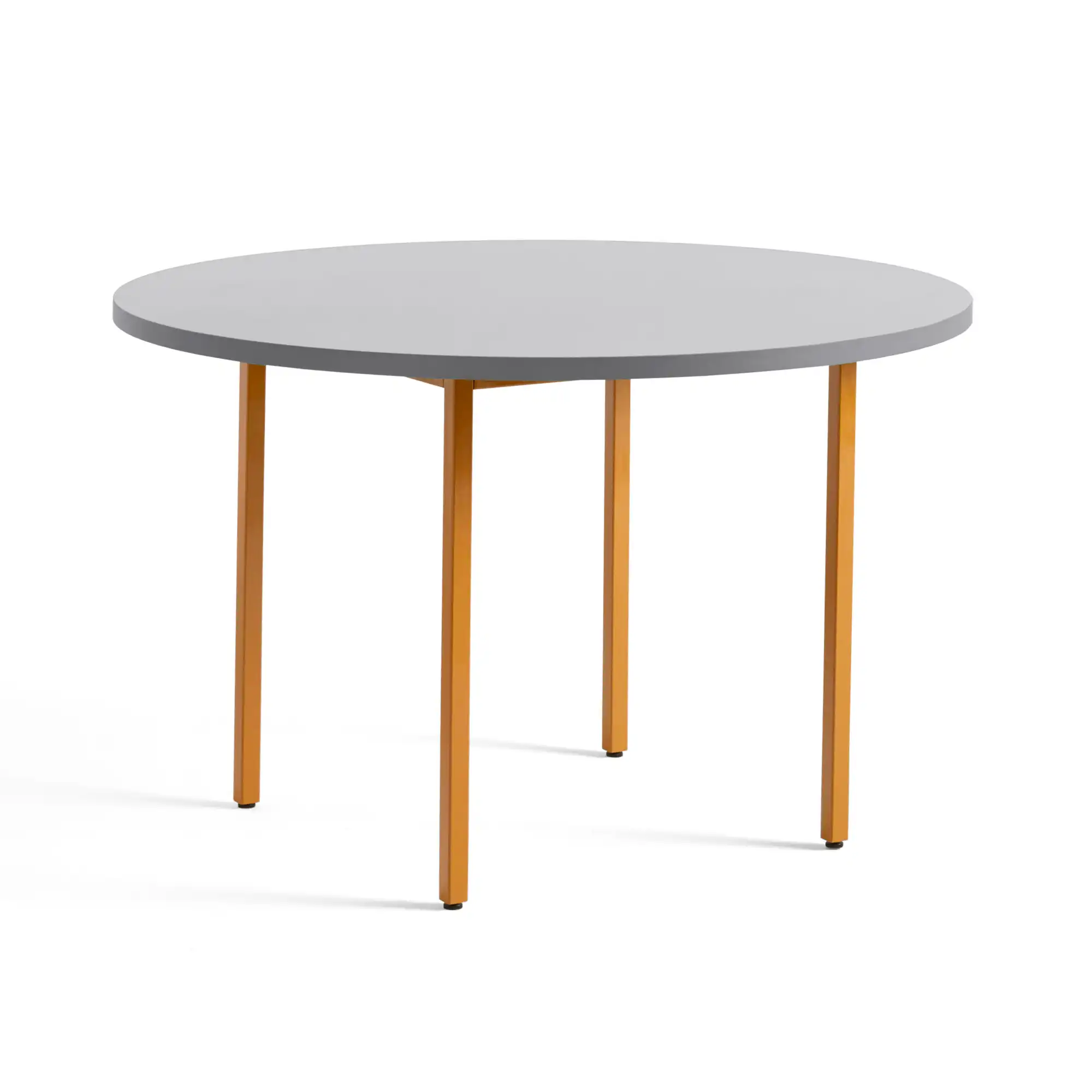 Two-Colour Table Round 120 Light Grey / Ochre