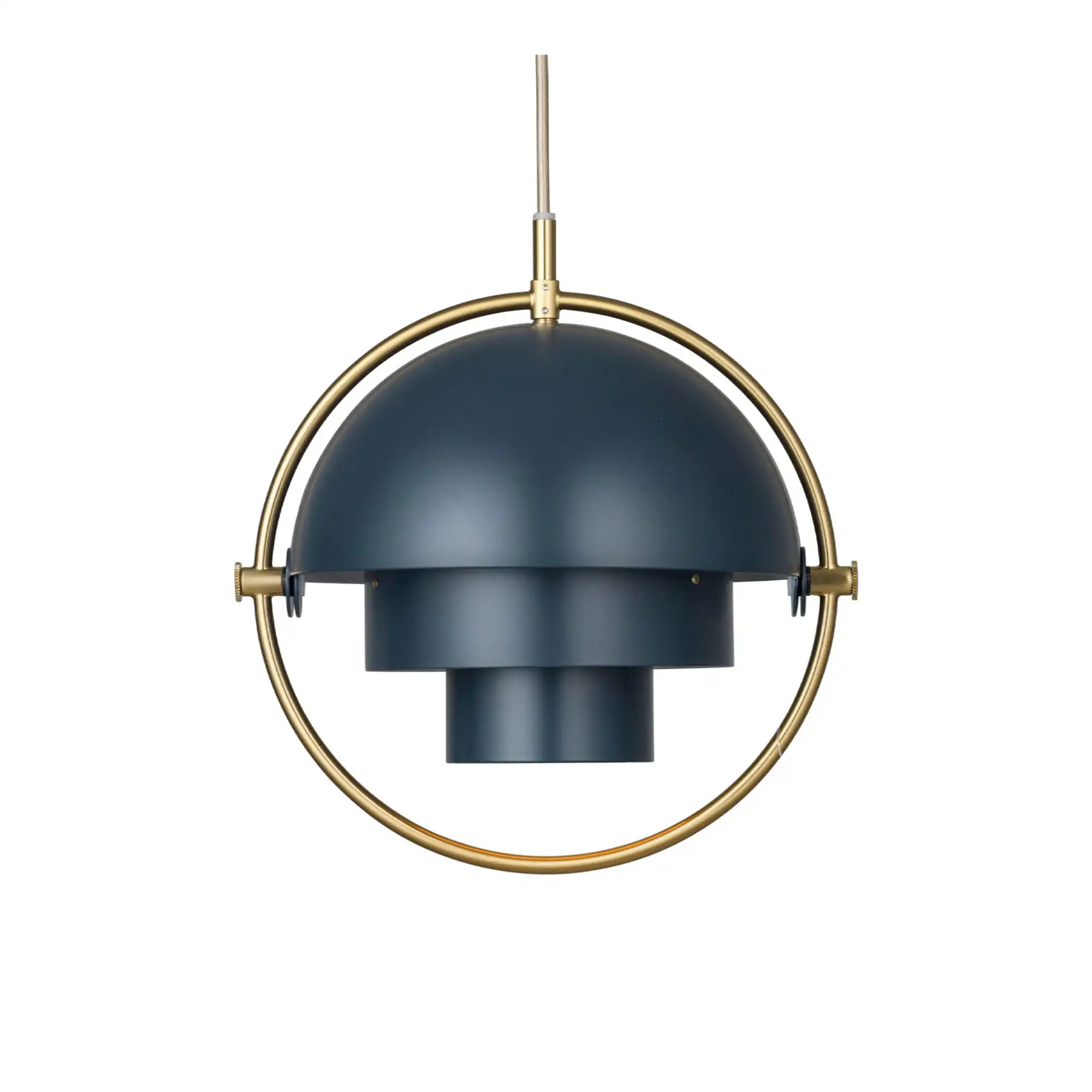 Multi-Lite Pendant (Base: Brass, Shade: Midnight Blue)