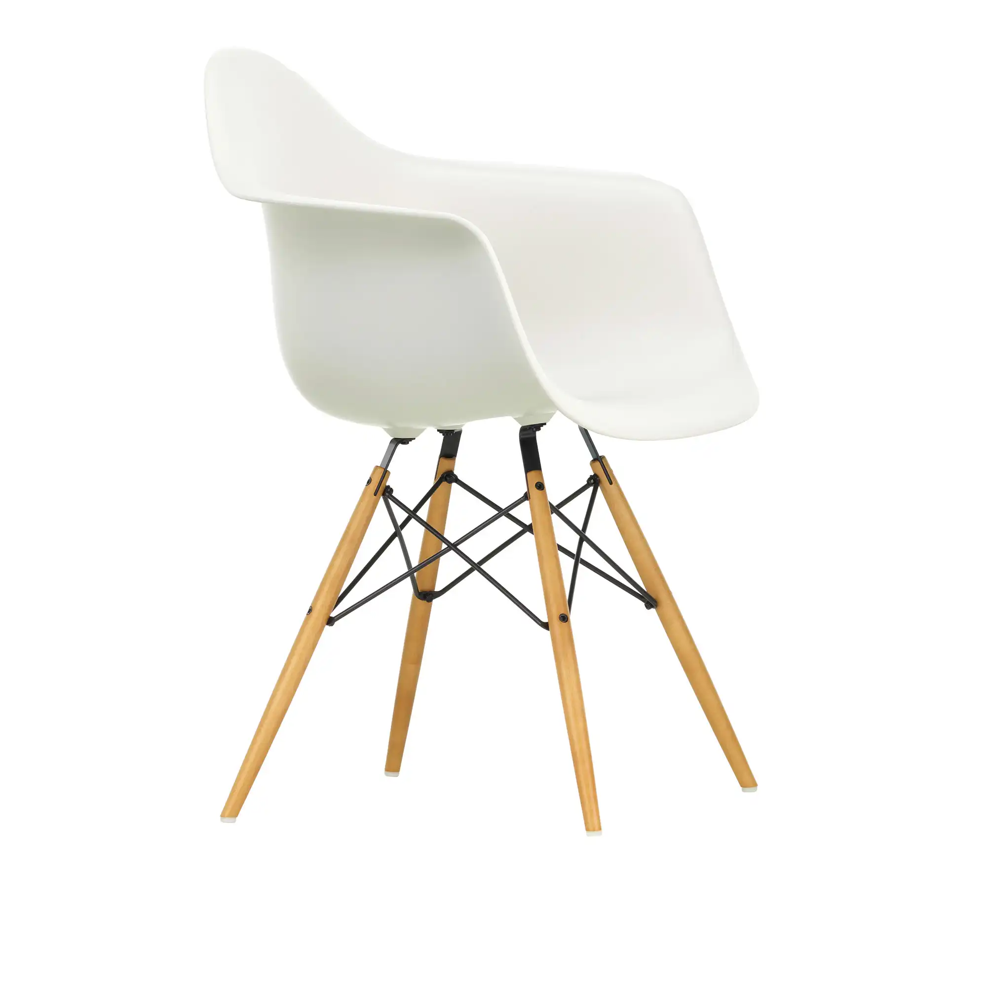 Eames RE Plastic Armchair DAW matstol Golden Maple