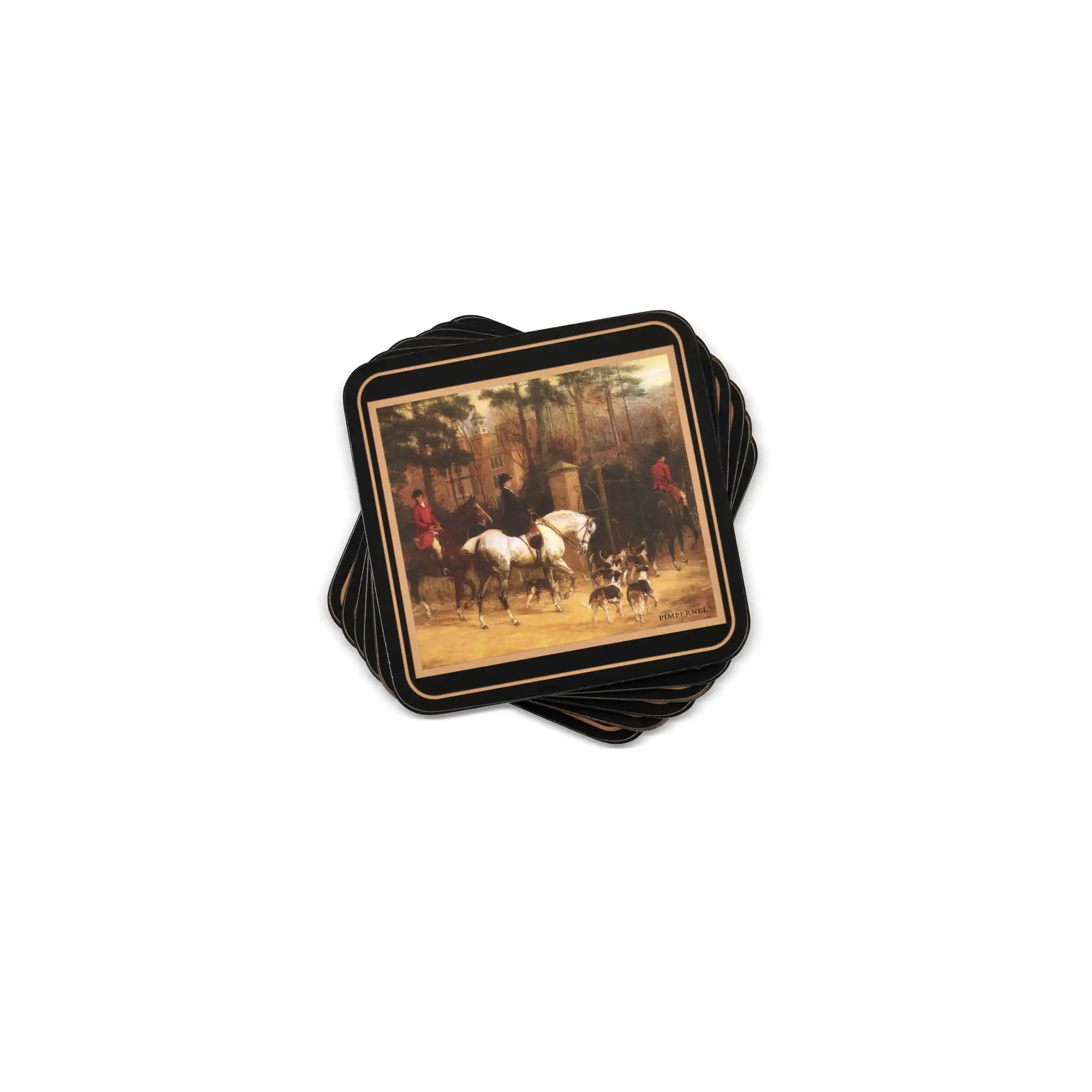 Tally Ho glasunderlägg 6-pack
