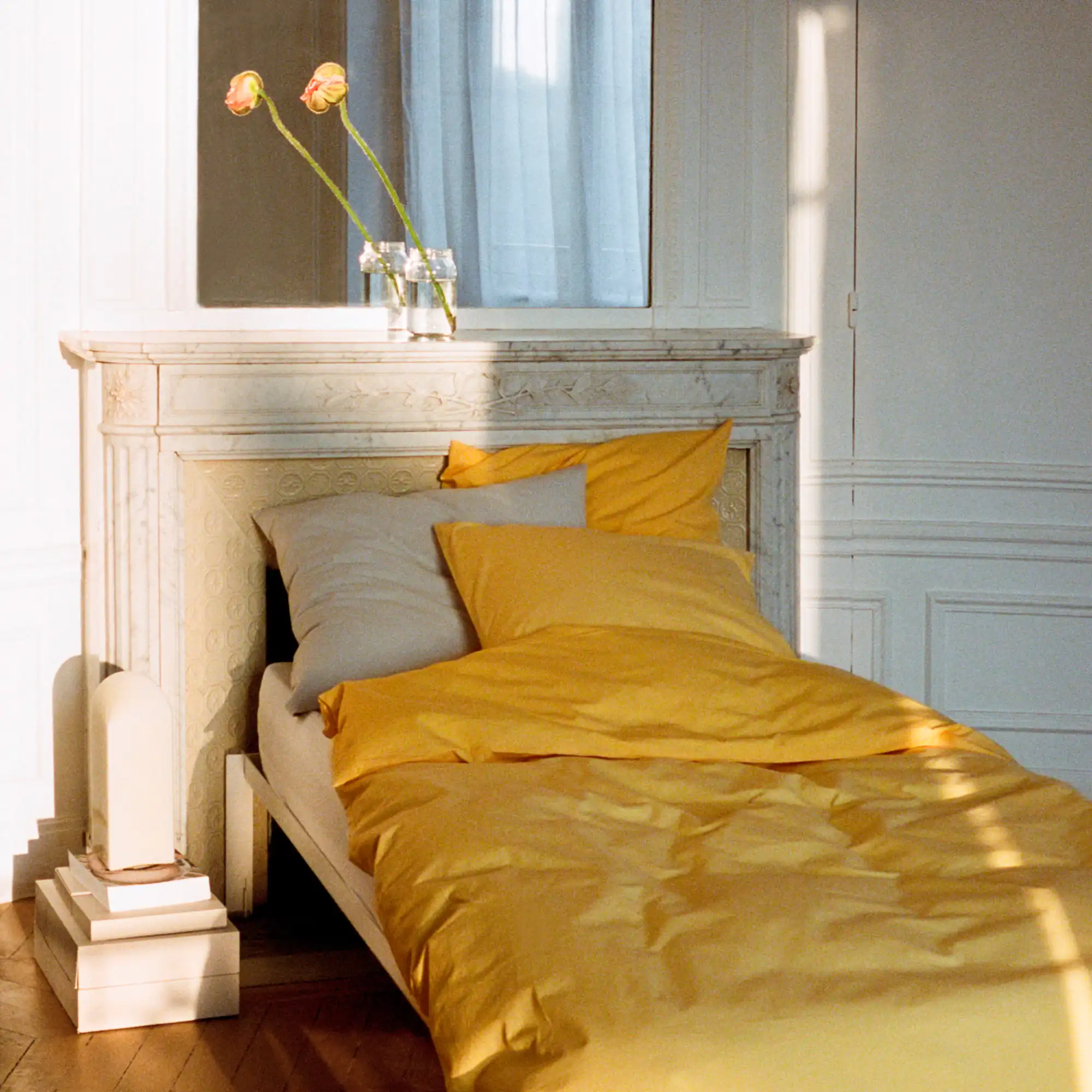 Duo Duvet Cover Golden Yellow