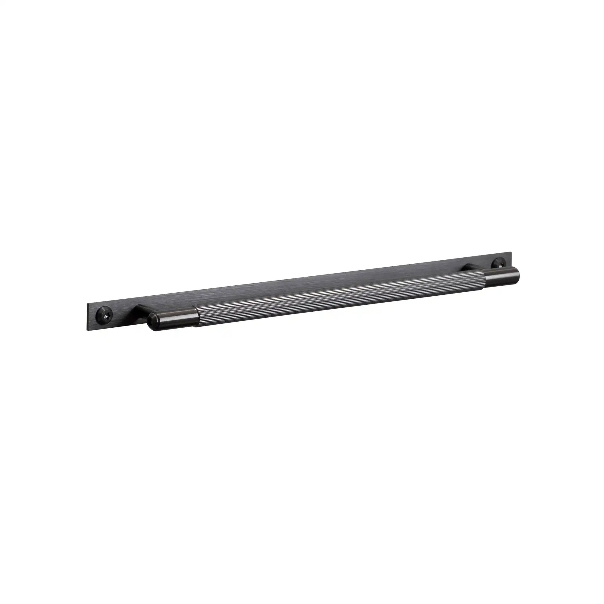 Pull Bar Plate Linear Medium Gun Metal