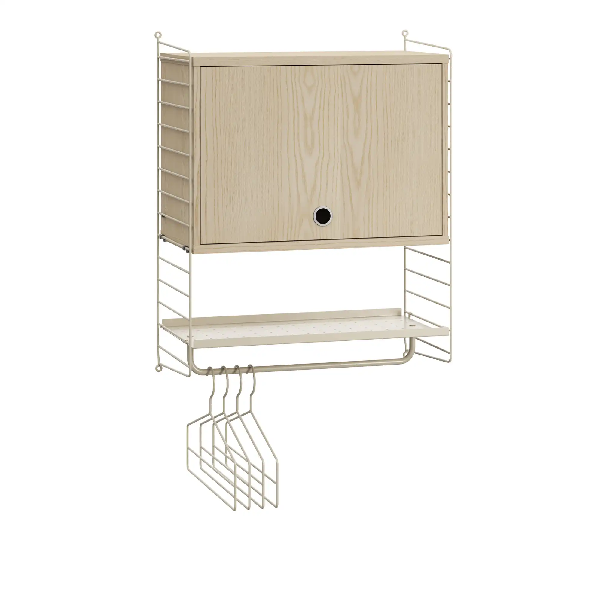 Hall hyllsystem V ask/beige
