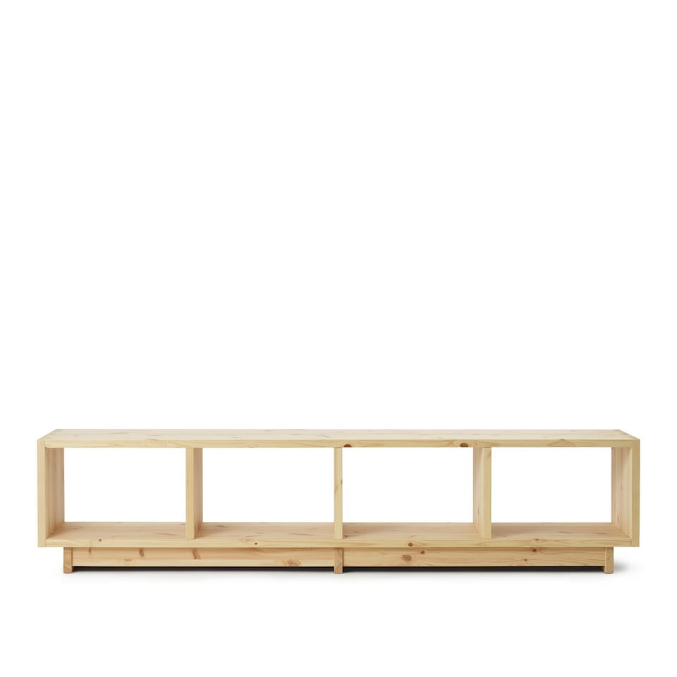 Plank Bookcase Low
