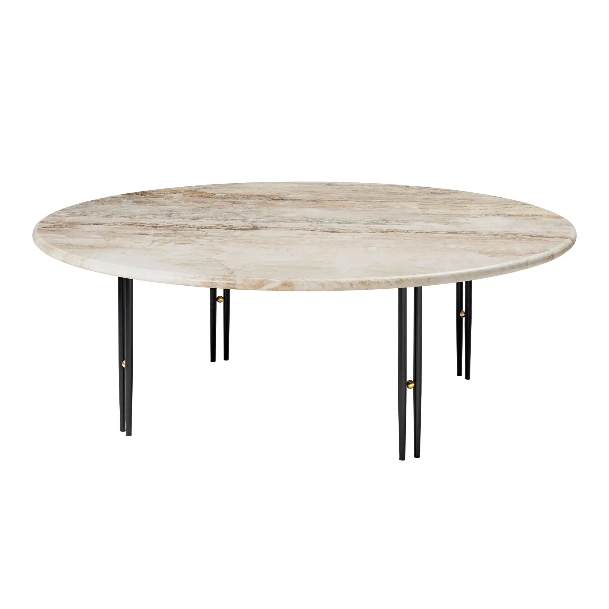 IOI Coffee Table - Round, Ø100 Top Rippled Beige