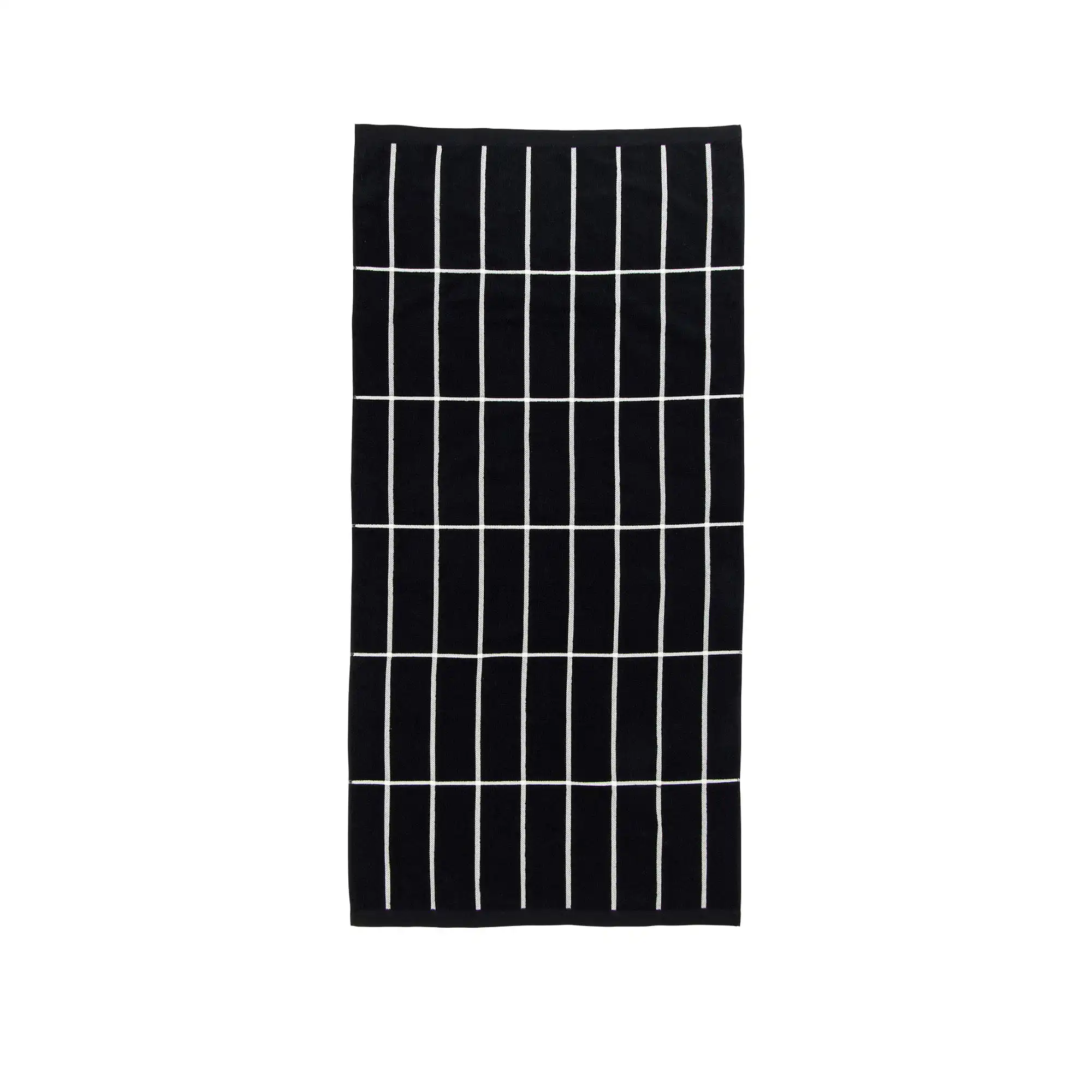 Tiiliskivi handhandduk 50x70 cm black, white