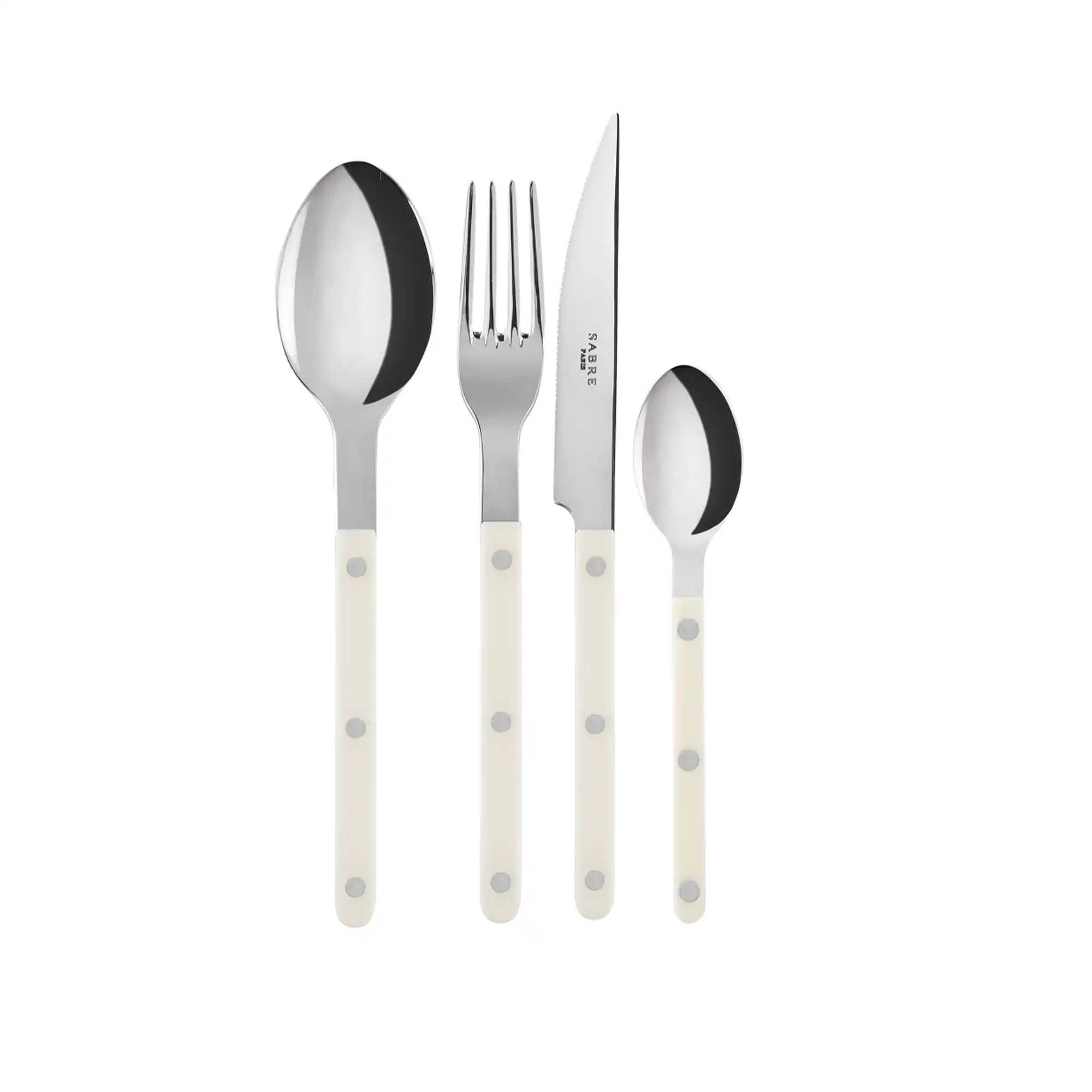 Bistrot solid bestickset 4 delar ivory