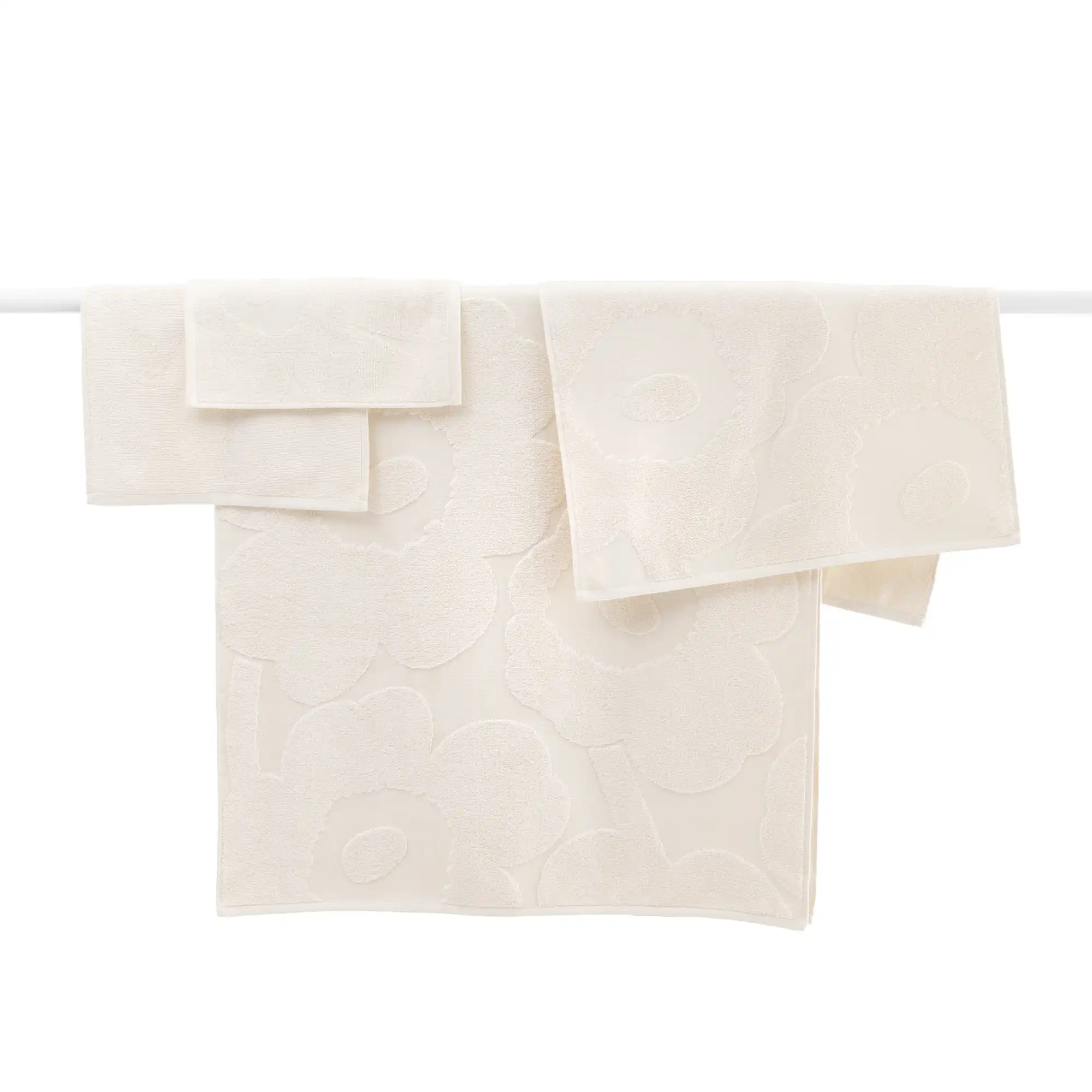 Unikko mini handduk 32x32 cm white