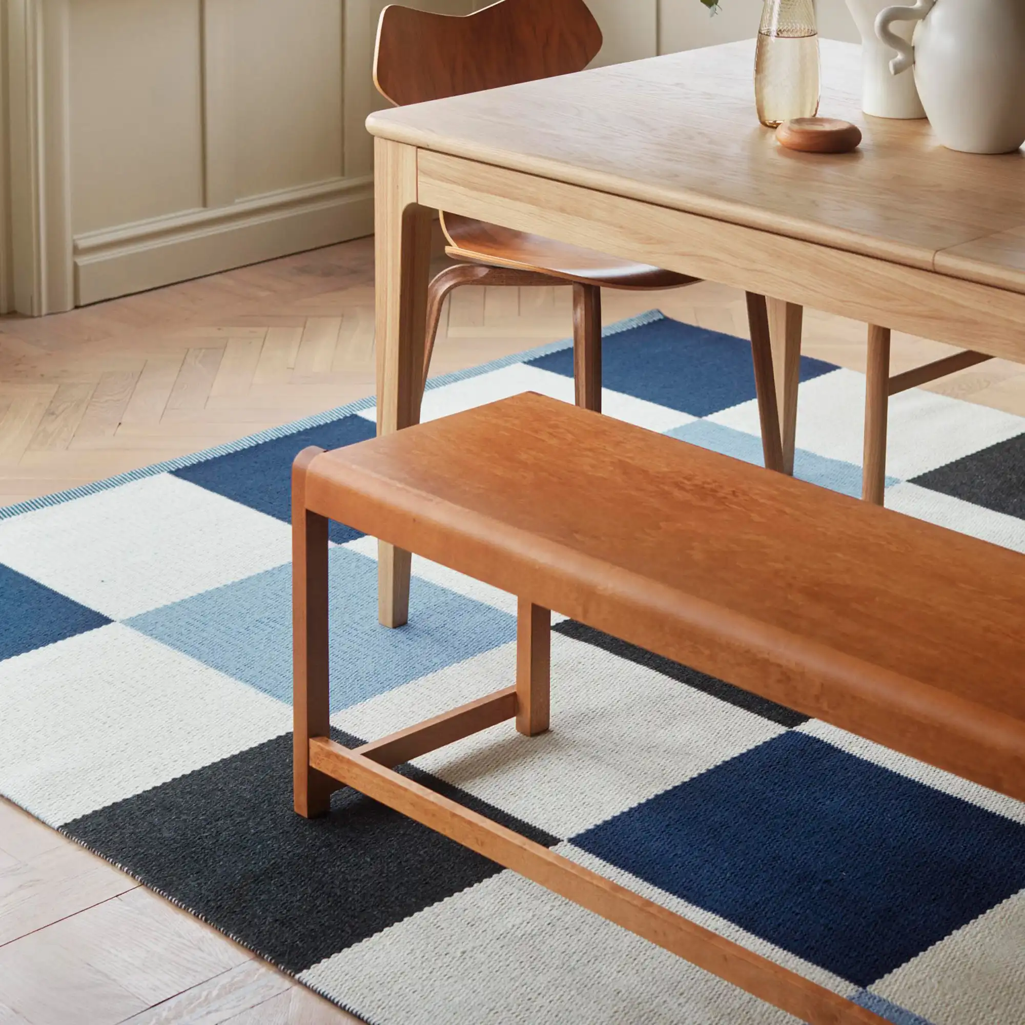 Arkad, Checkerboard 920 LÄNNA Edition - 85x240 Blue