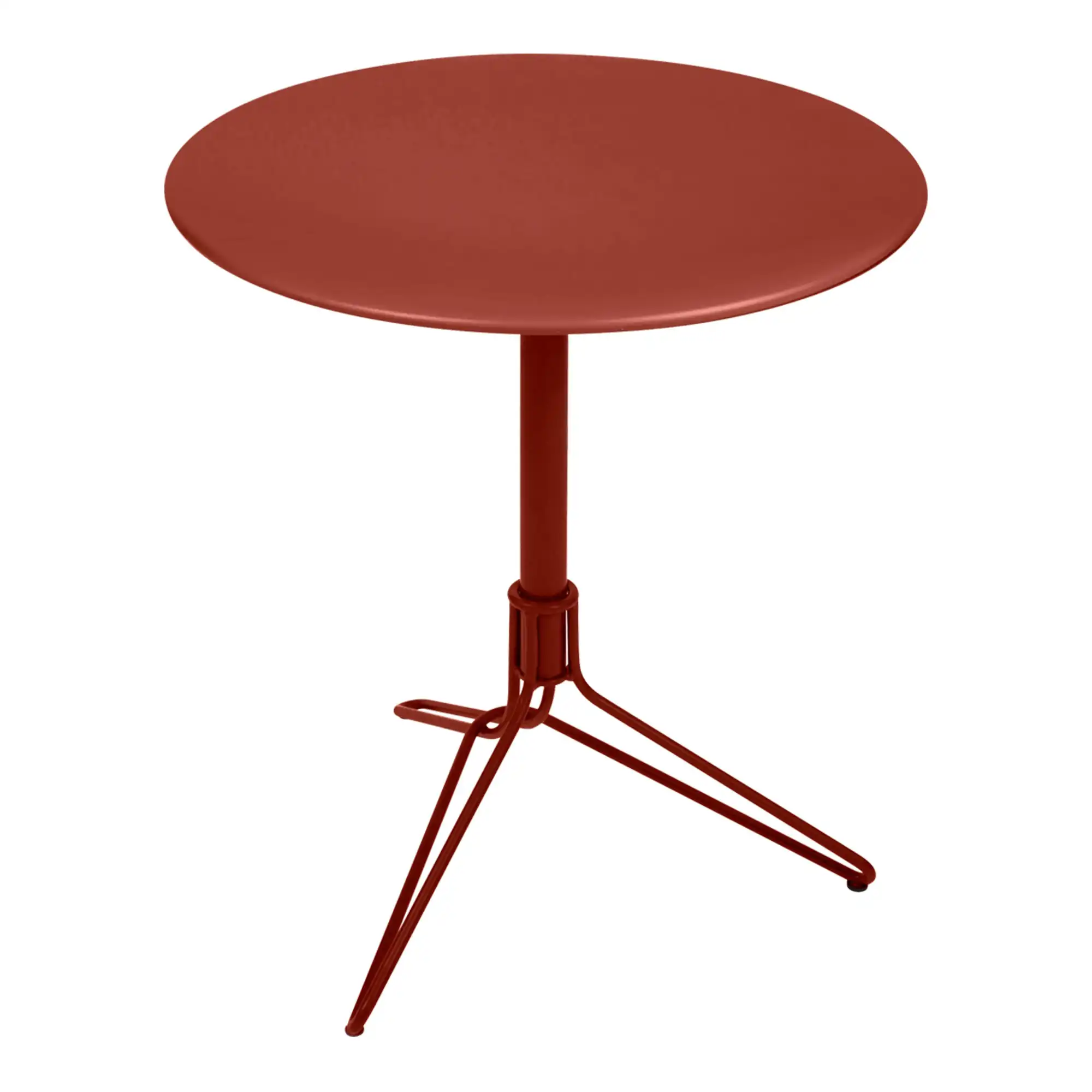 Flower Pedestal Table Red Ochre 20