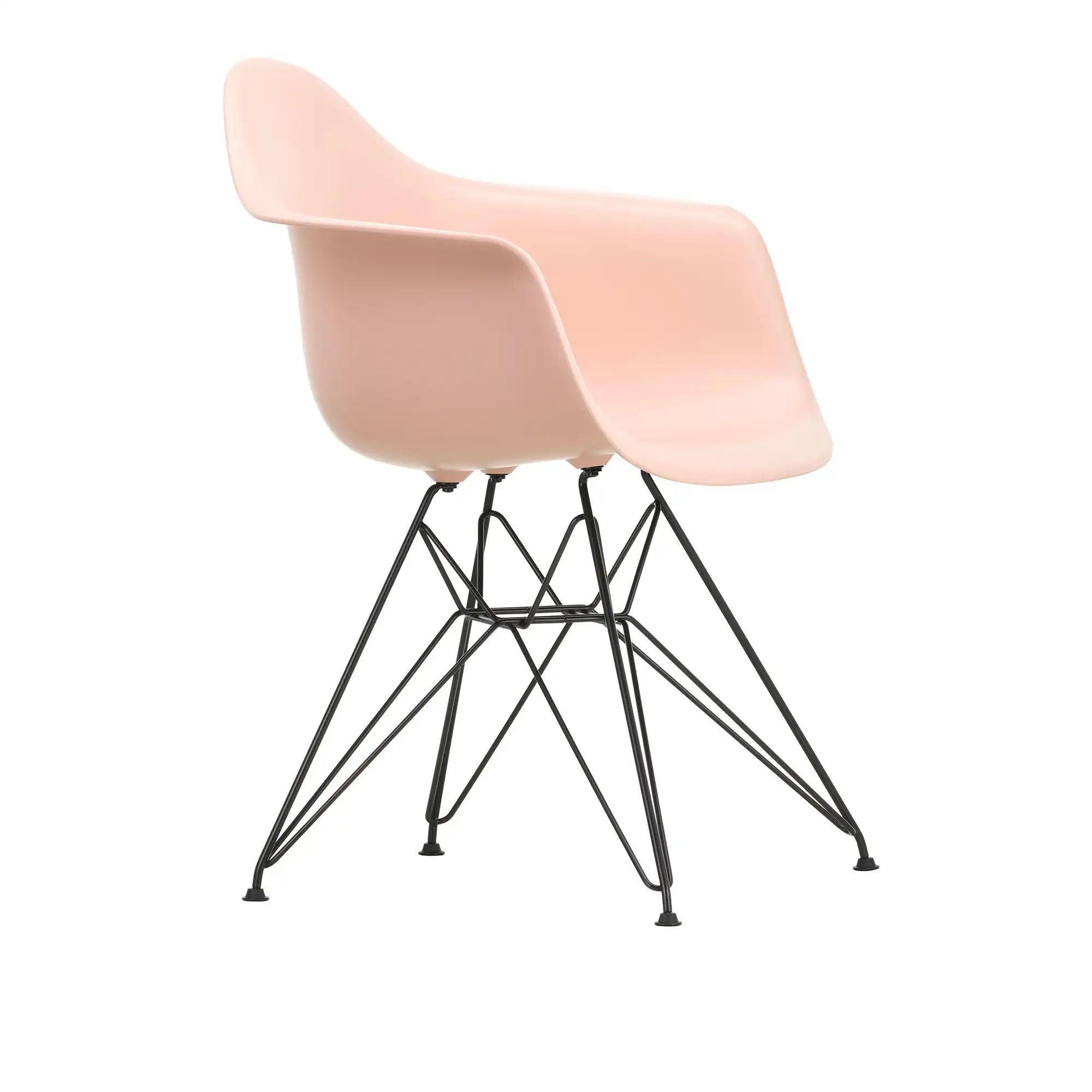 Eames Plastic Armchair DAR 41 Pale Rose Basic Dark Base